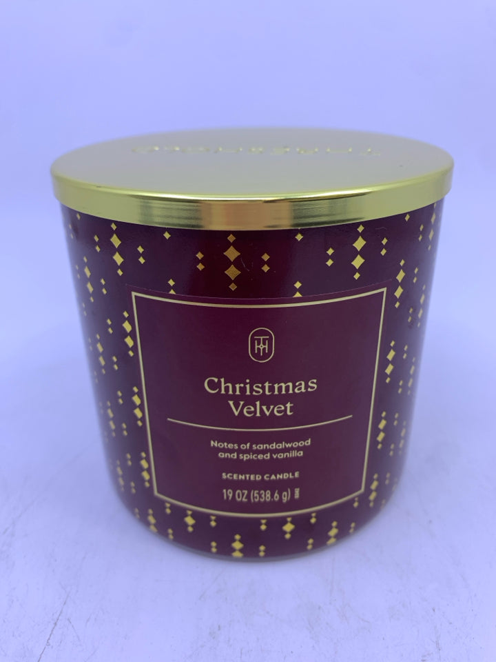 CHRISTMAS VELVET CANDLE.