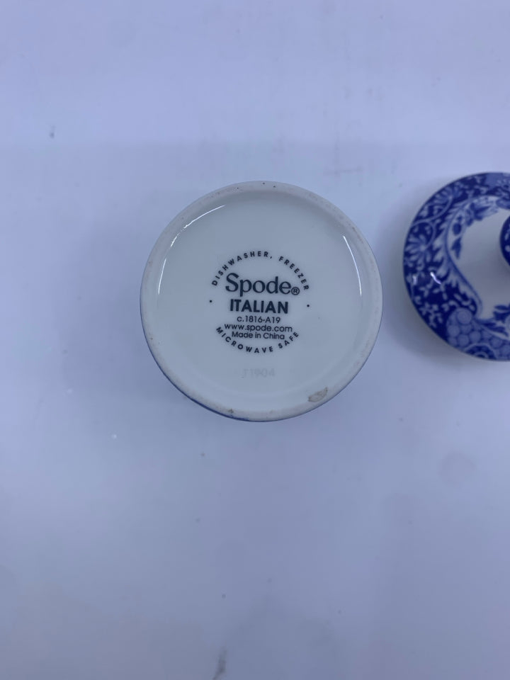 SPODE "BASIL" SPICE JAR HOLDER ITALIAN STYLE.