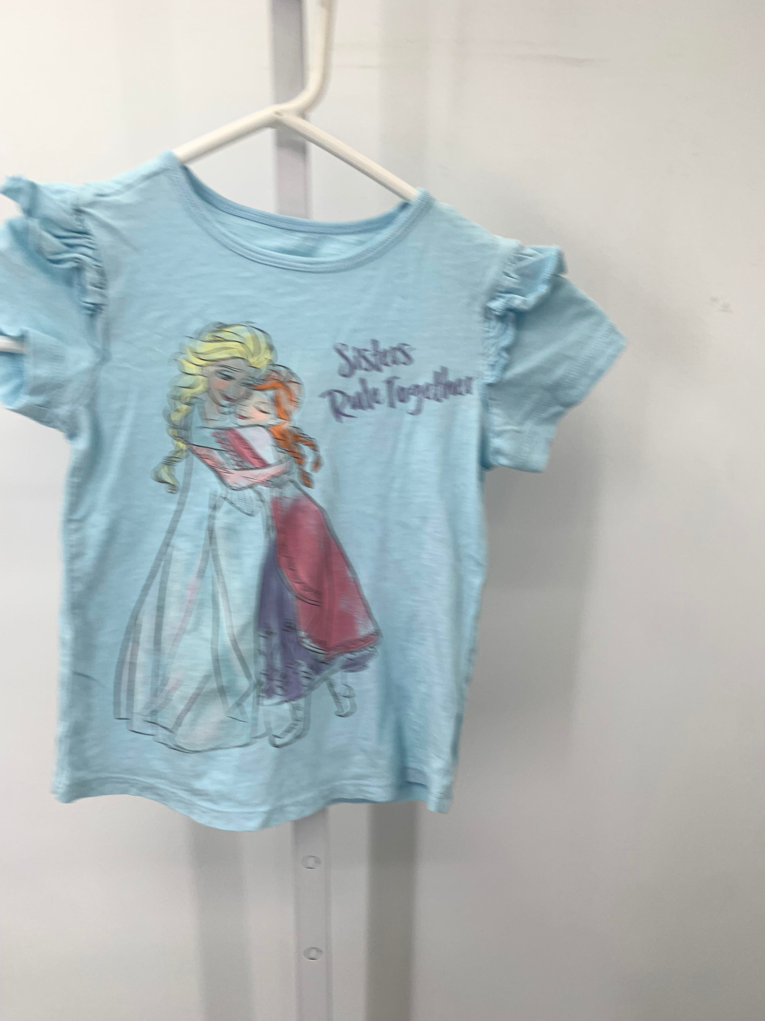 Disney Size 5T Girls Short Sleeve Shirt