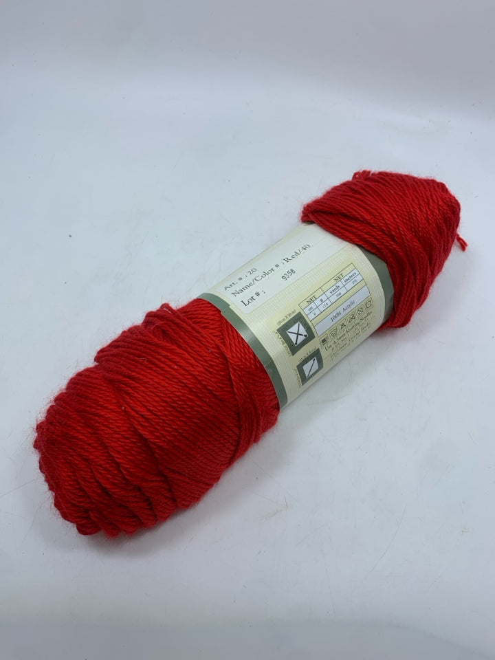 NWT SOFT RED YARN.