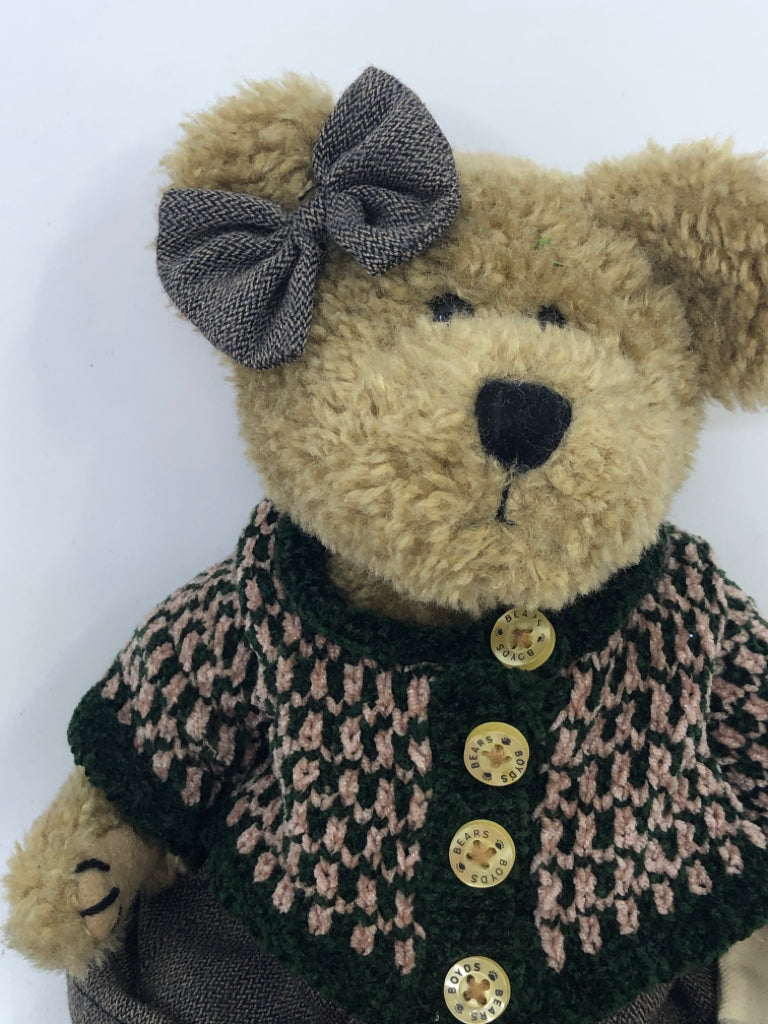 BOYDS BEAR BERNICE B BEAR IN SKIRT.