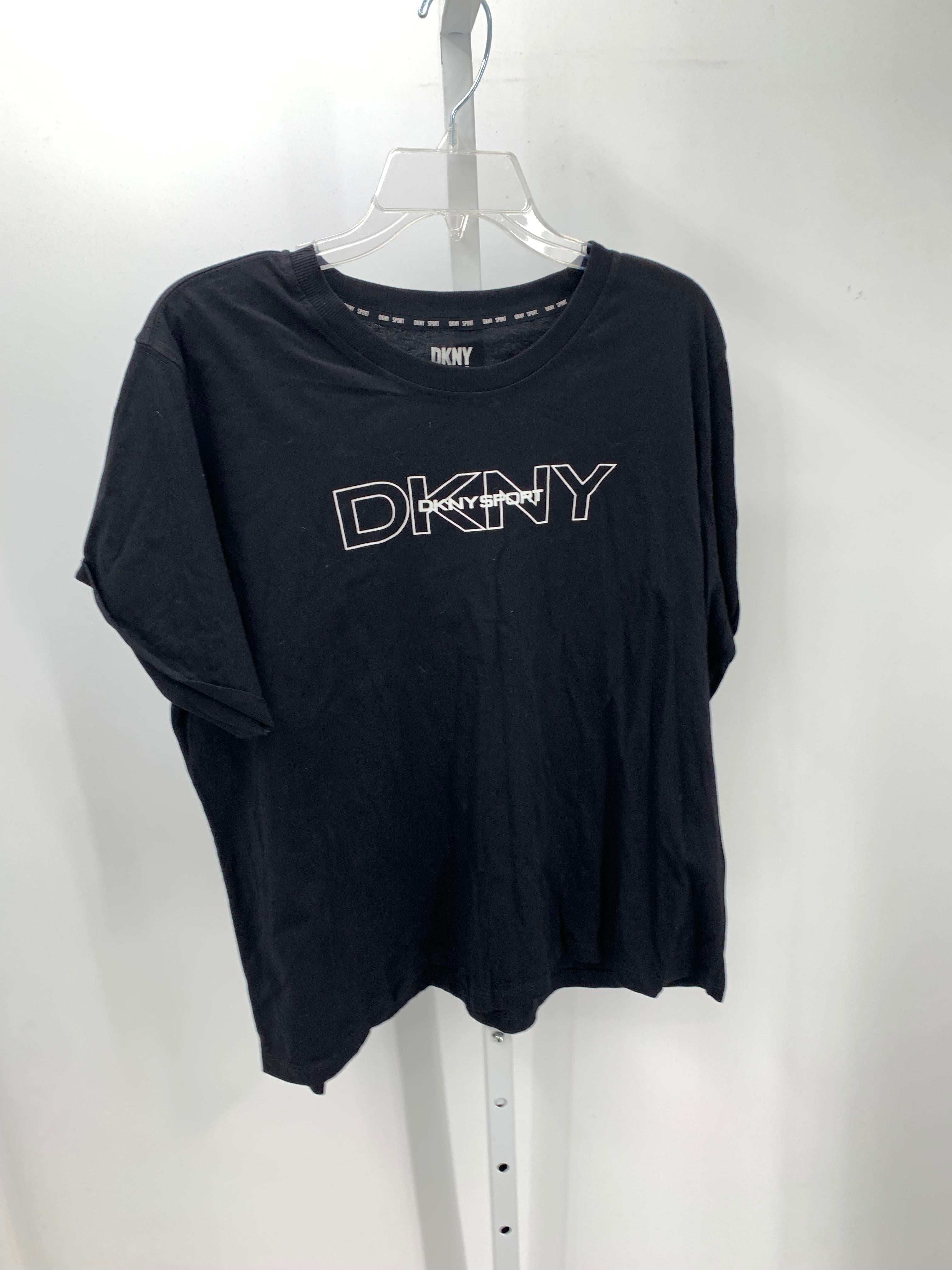 DKNY Size Extra Large Misses Short Sleeve Shirt