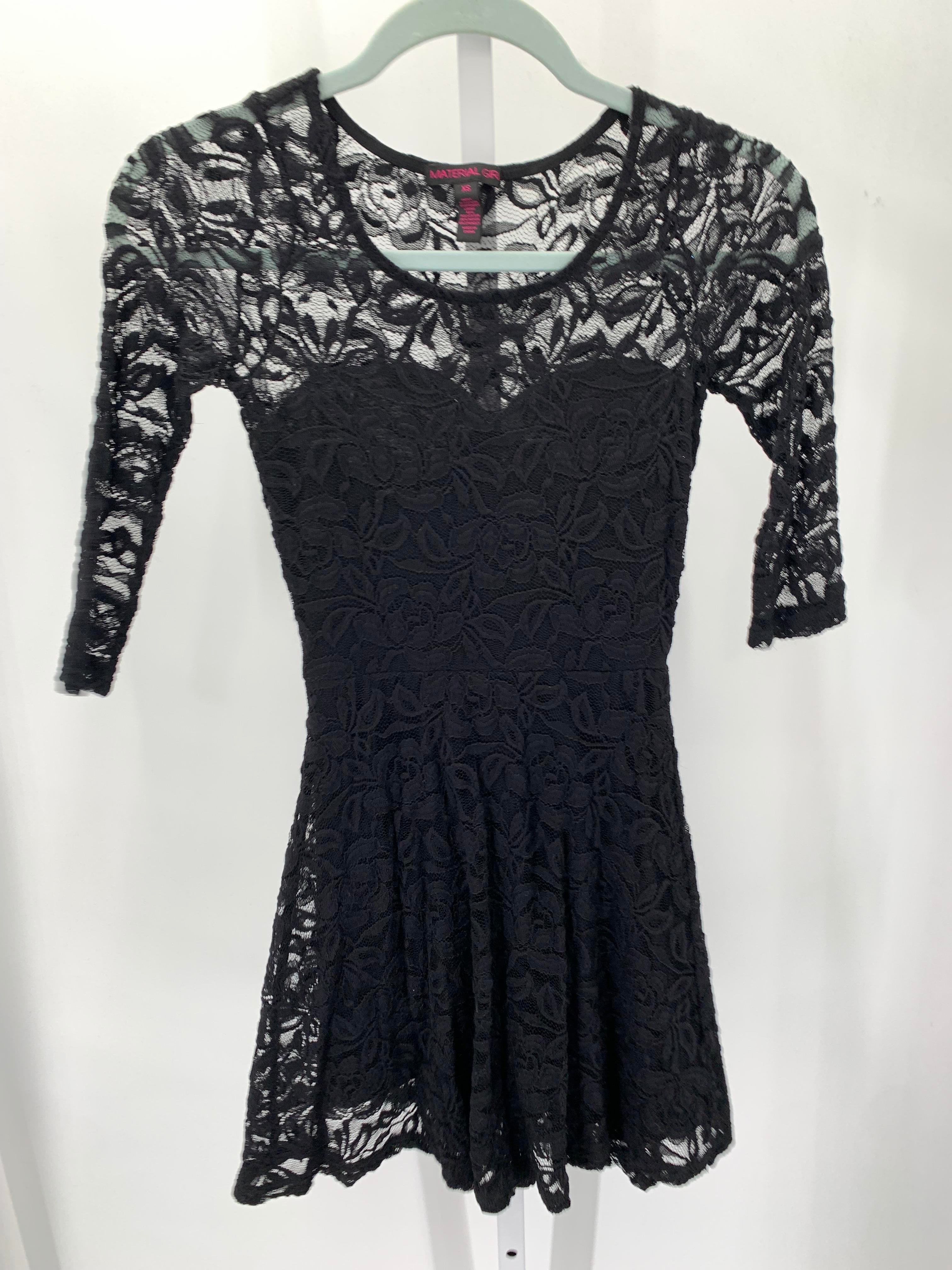 Material Girl Size X Small Juniors Long Sleeve Dress
