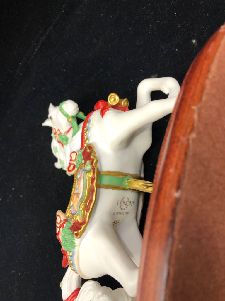 LENOX FESTIVE NOEL CAROUSEL HORSE.