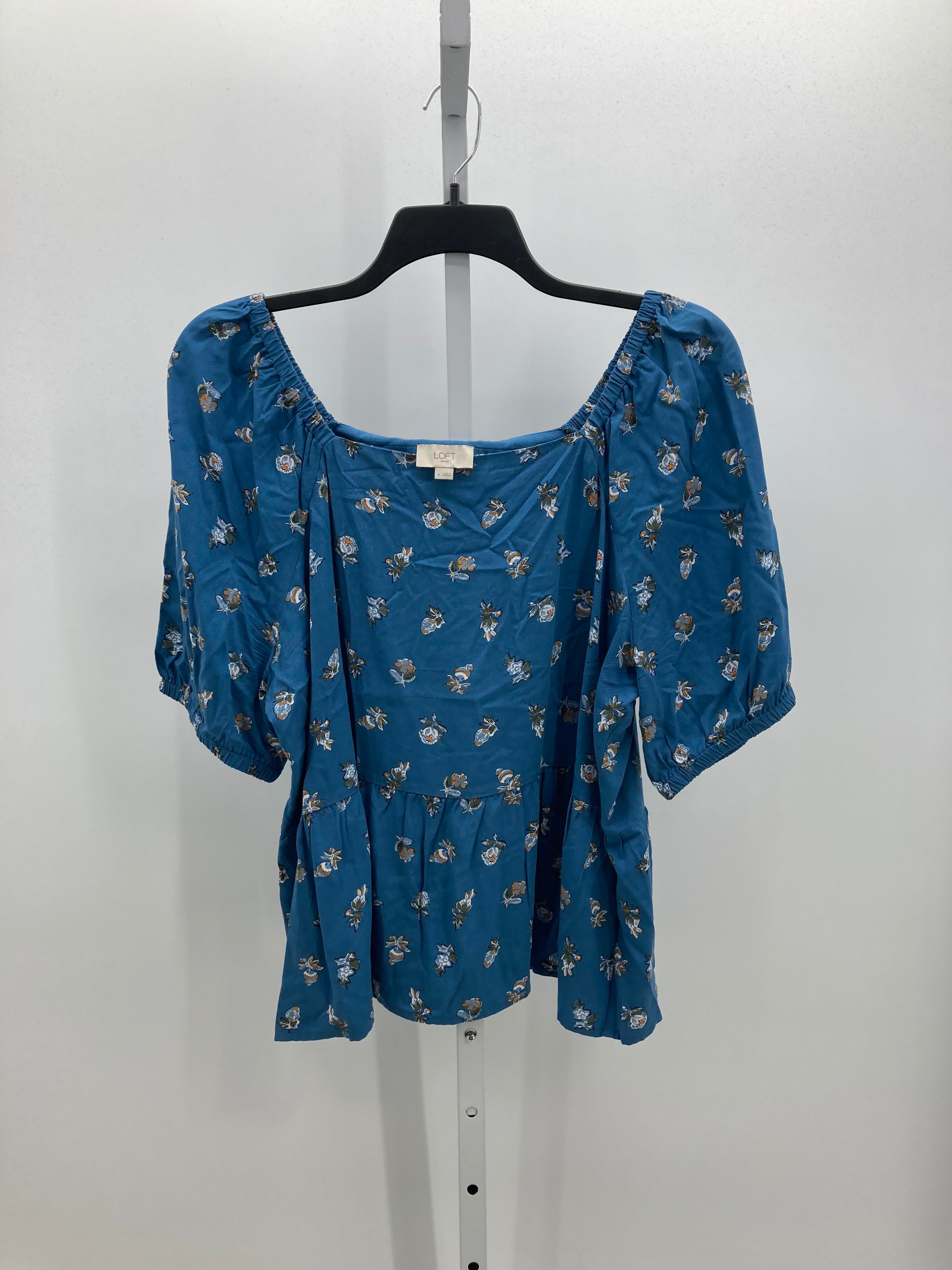 Loft Size Extra Large Misses Short Sleeve Shirt