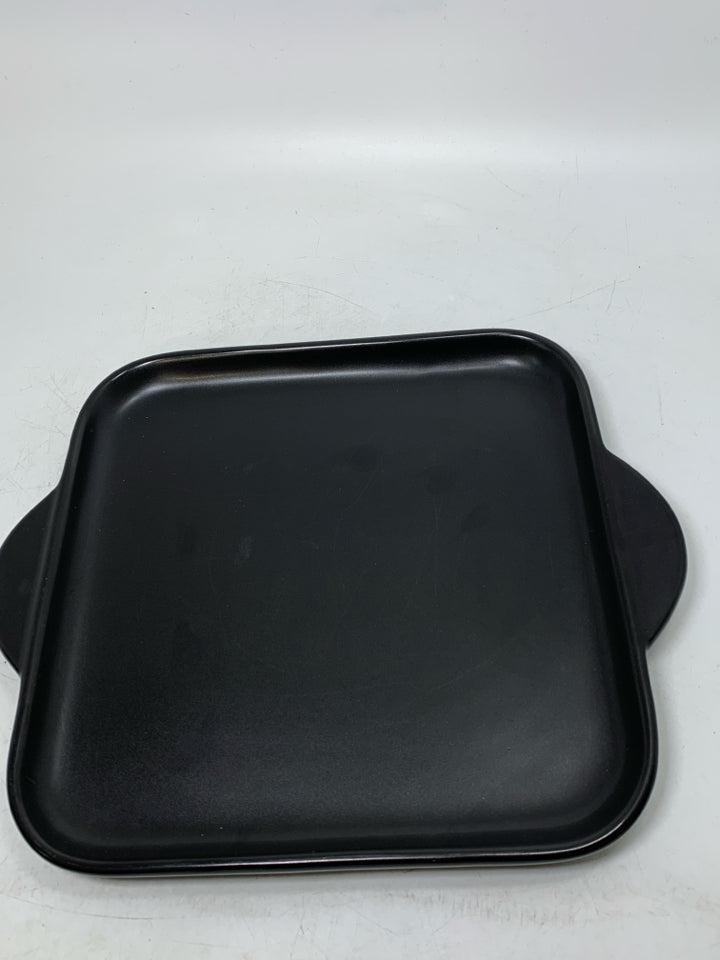 SQUARE ROCKCROK GRILL STONE GRIDDLE CERAMIC NONSTICK PAN.