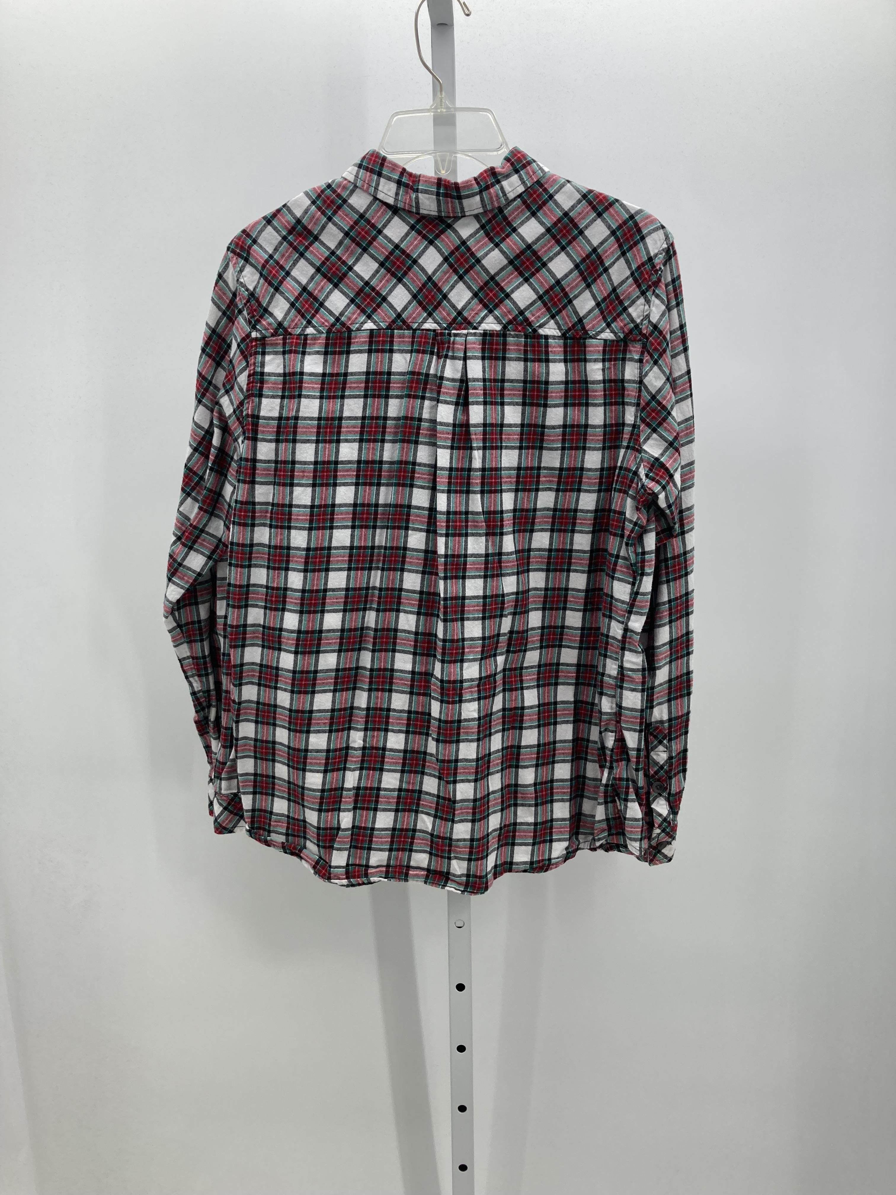 Croft & Barrow Size Large Misses Long Sleeve Shirt