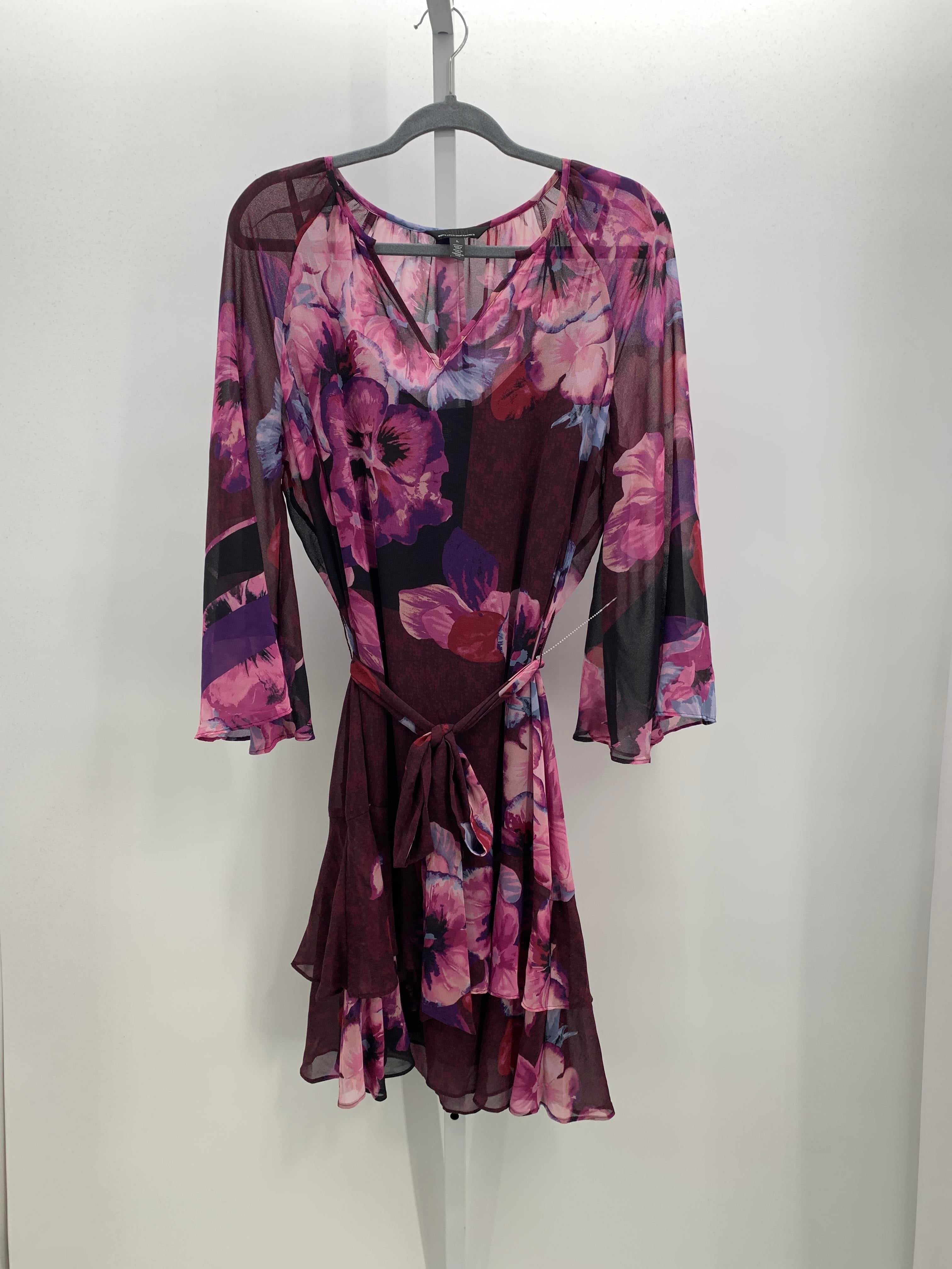 White House Black Size Large Misses Long Sleeve Dress