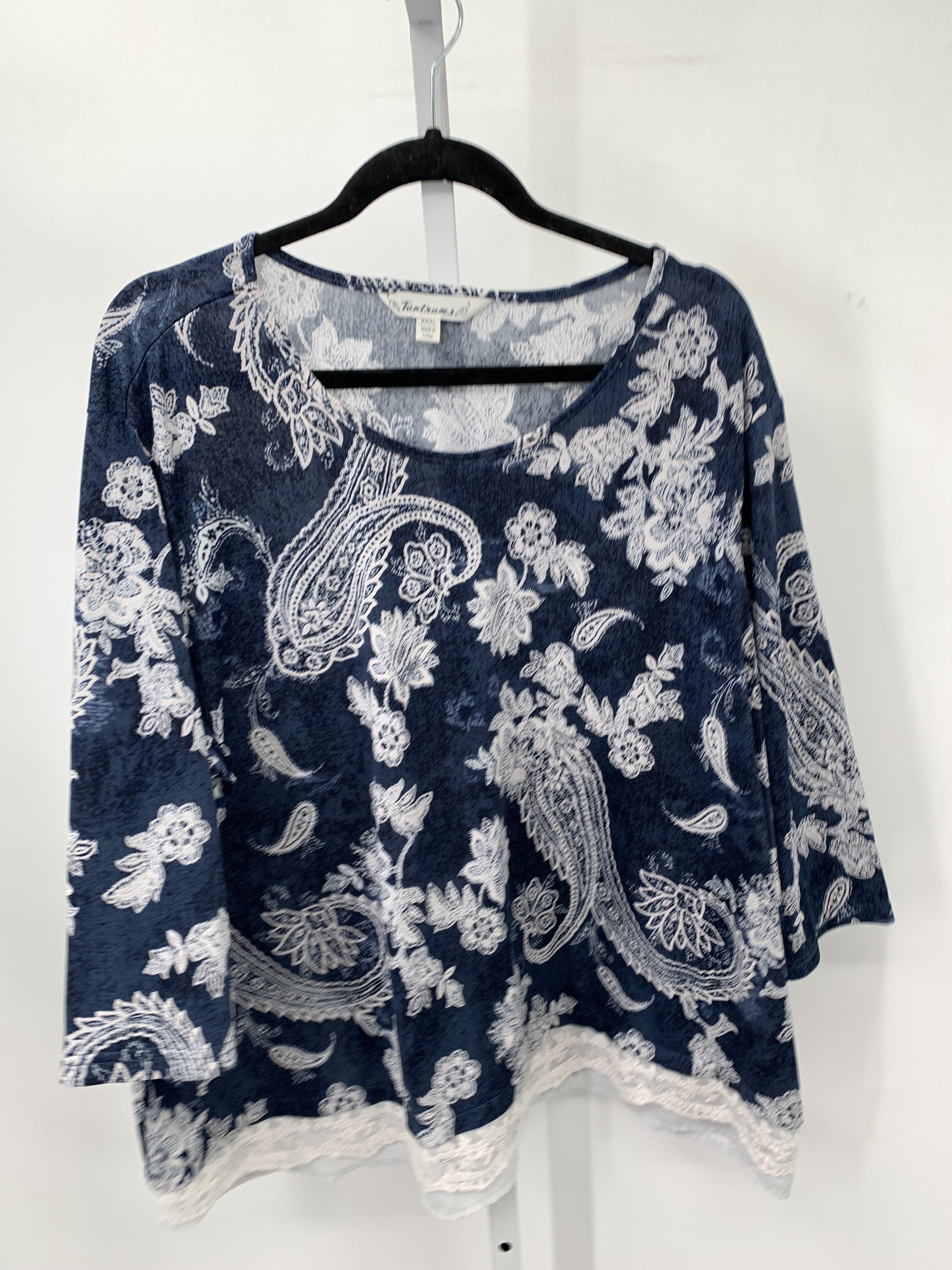 Size XXXL Misses 3/4 Sleeve Shirt