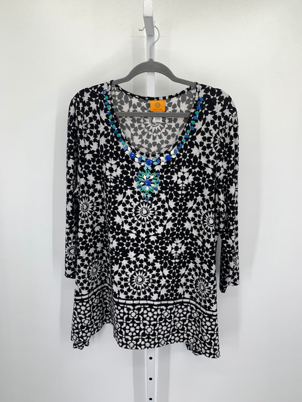 Ruby Rd. Size Extra Large Misses 3/4 Sleeve Shirt