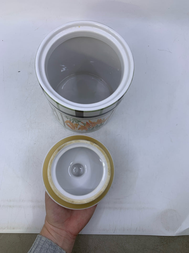 VEGGIES- CITY MARKET CANISTER.