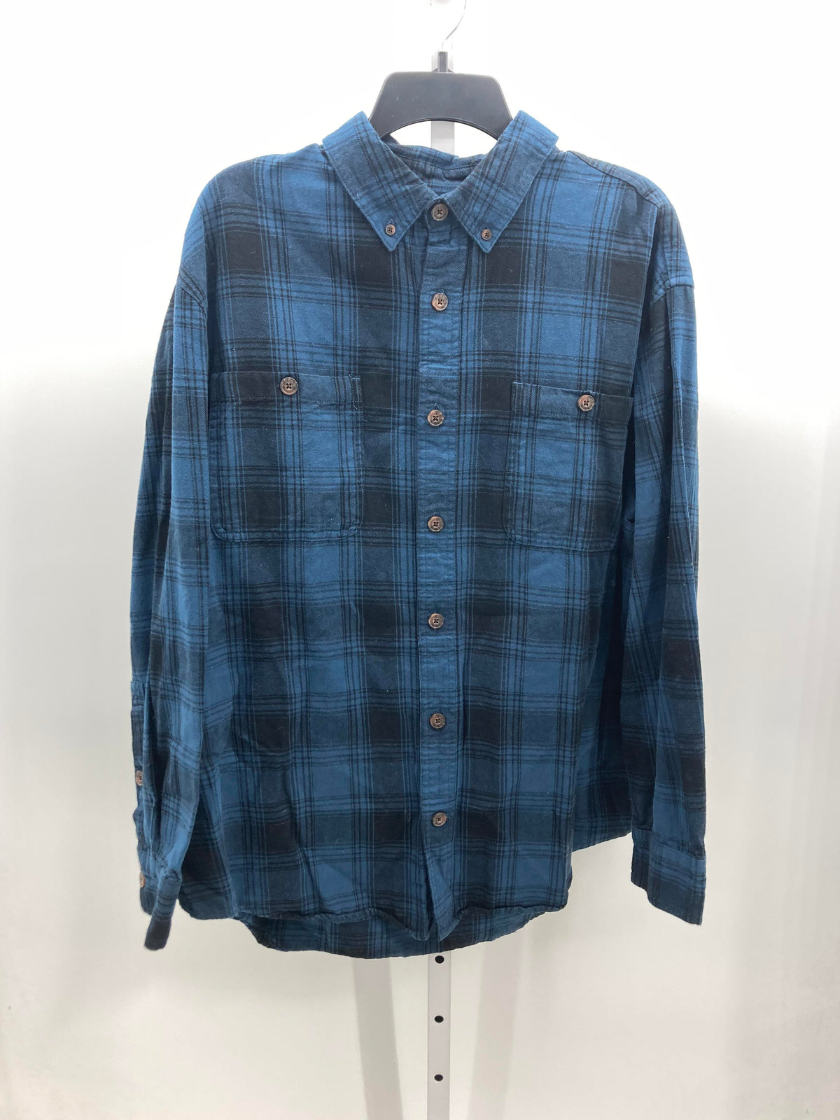 PLAID BTN DOWN