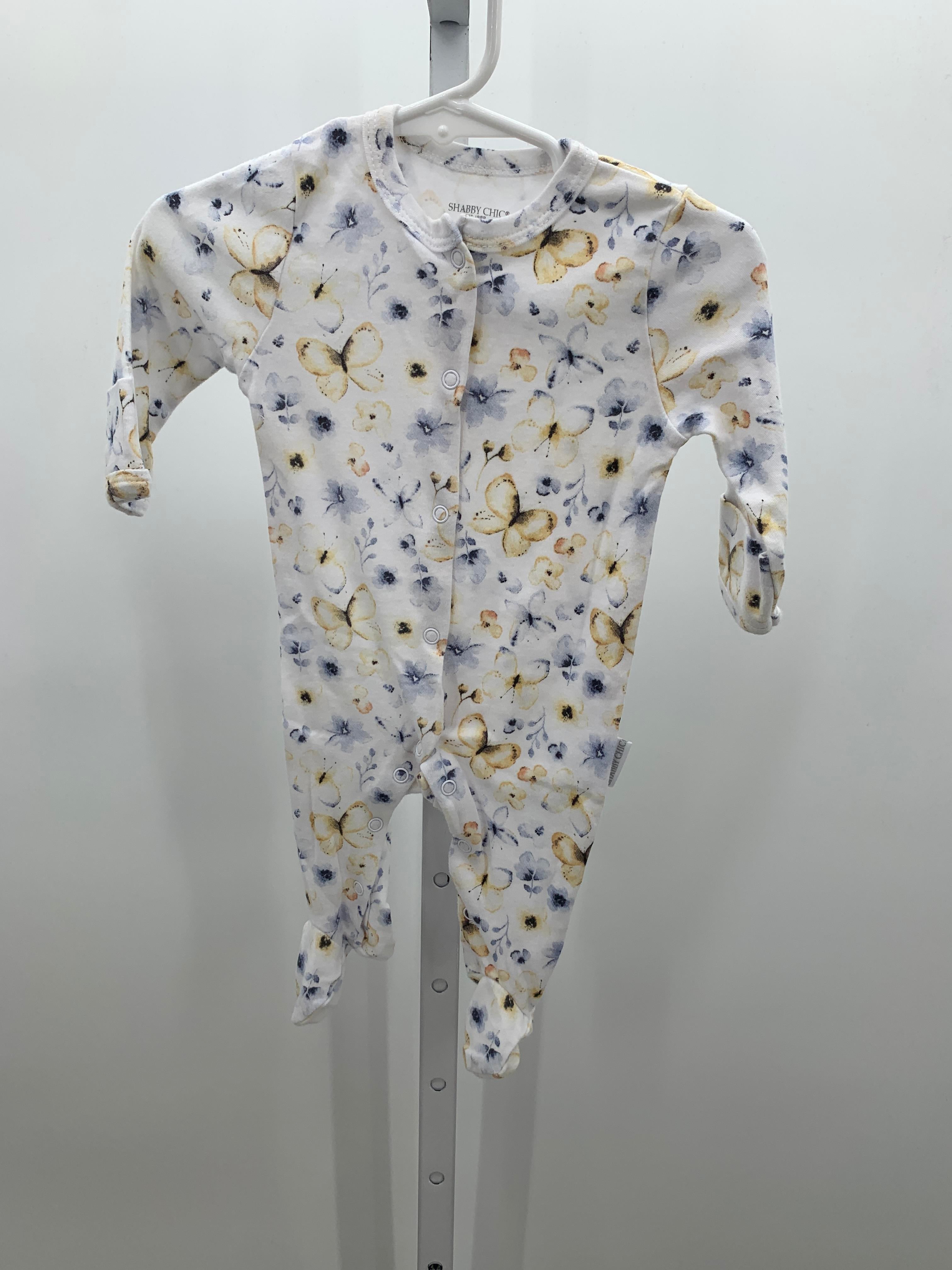 Shabby Chic Size 3-6 Months Girls Long Slv. Romper