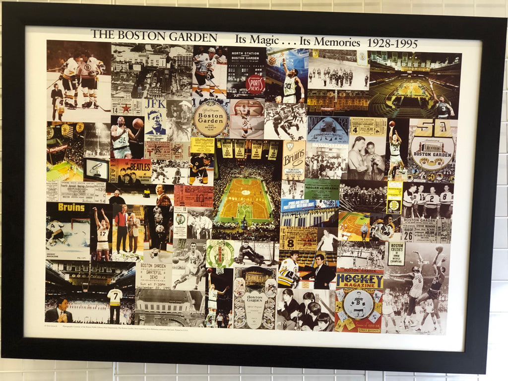 BOSTON GARDEN COLLAGE WALL ART.