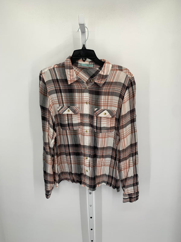 Maurices Size Large Misses Long Sleeve Shirt