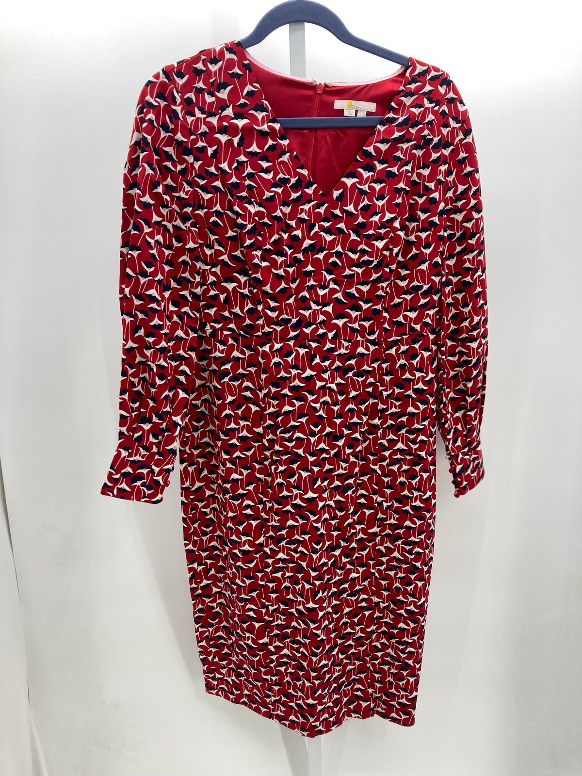 Boden Size 8 Long Misses Long Sleeve Dress