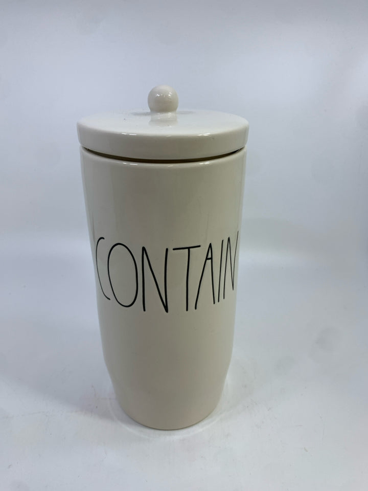 "CONTAIN" CANISTER W/LID.