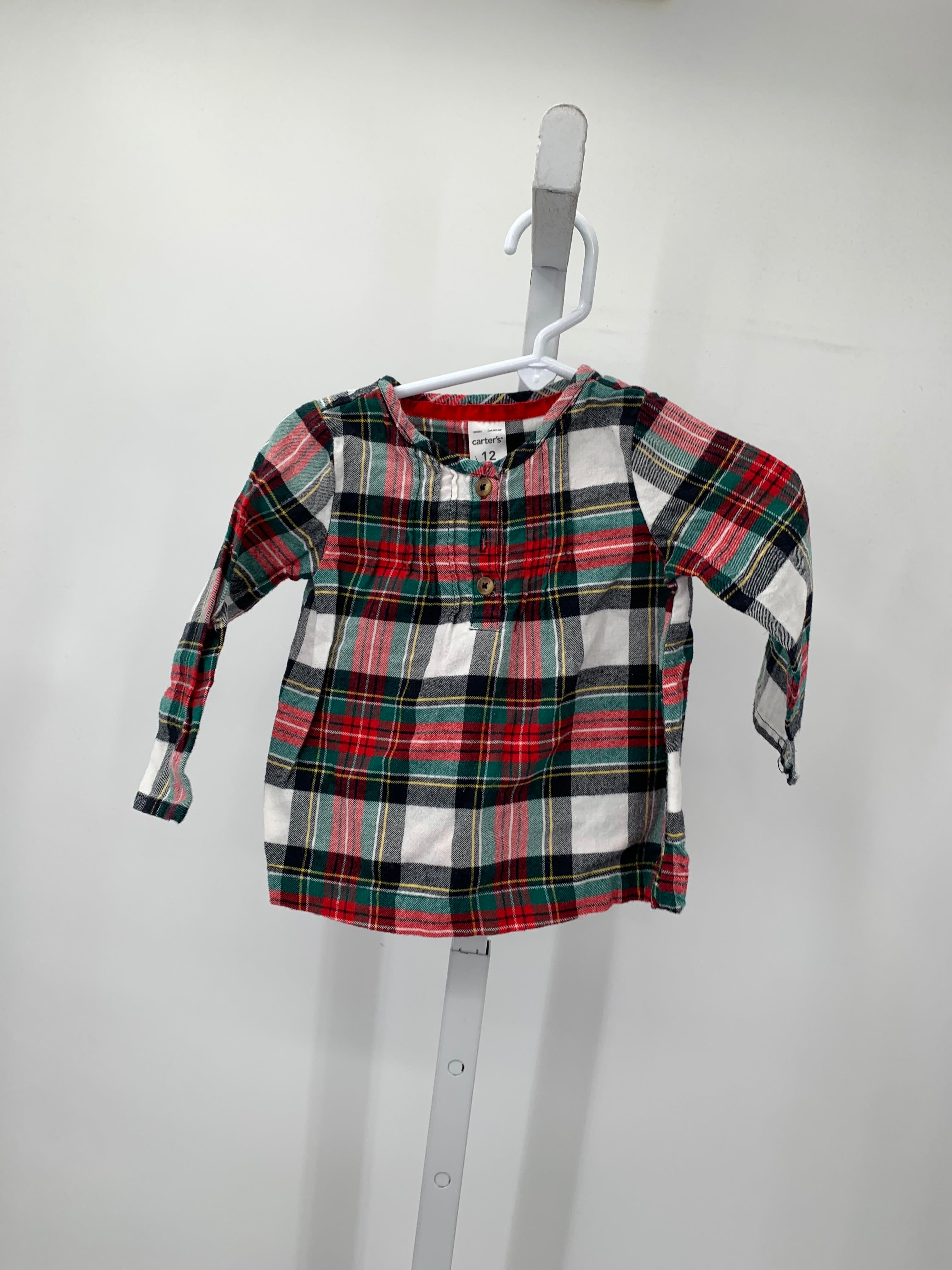 Carters Size 12 Months Girls Long Sleeve Shirt