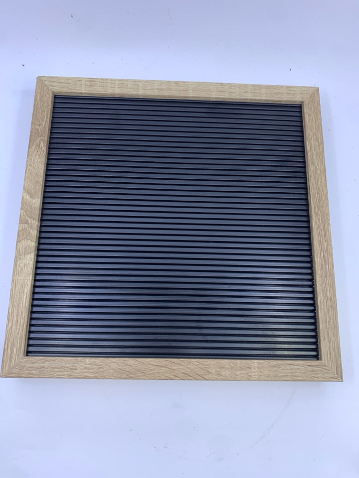 BLACK LETTER BOARD W WOOD FRAME.