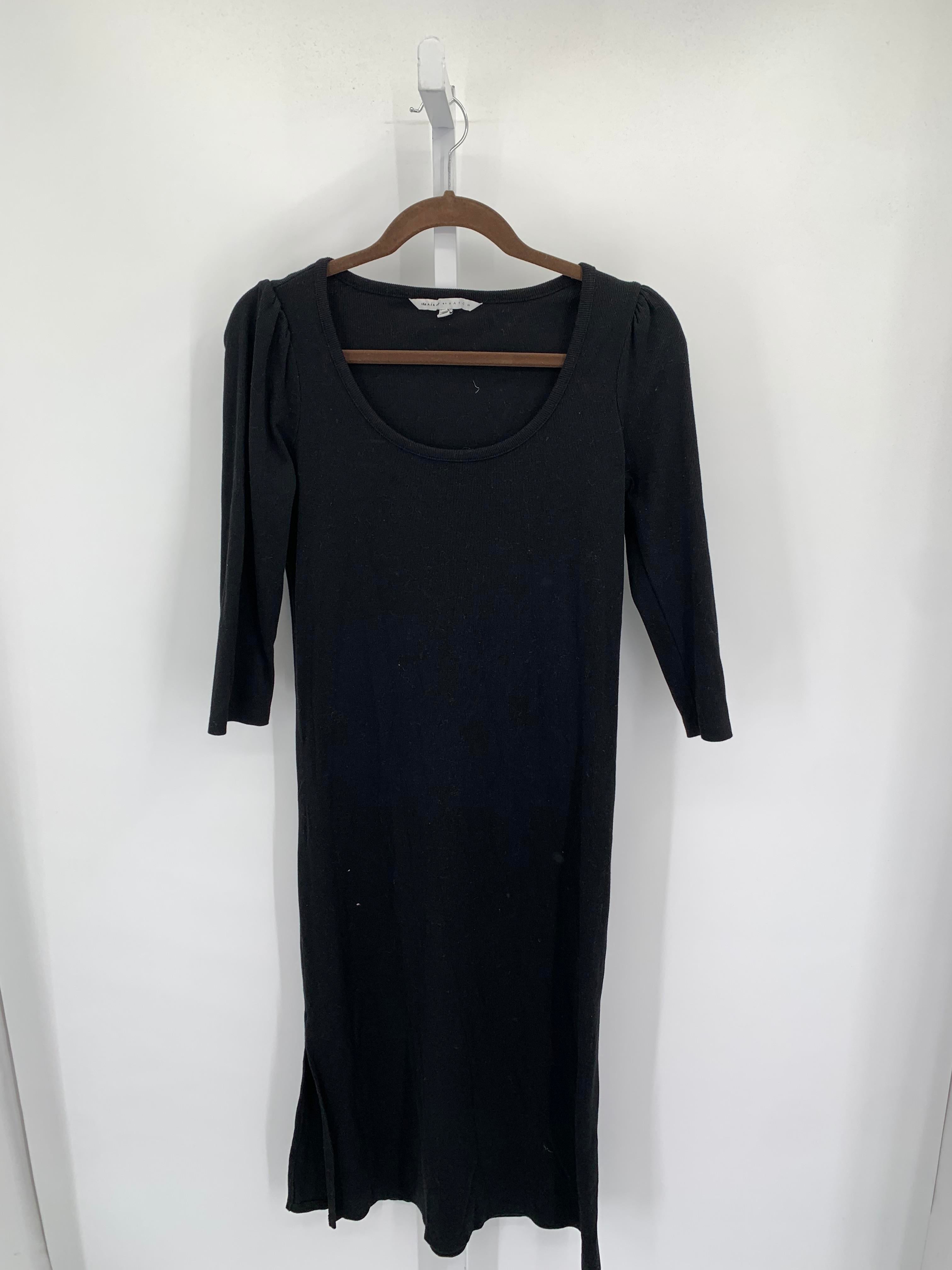 Black Size Medium Maternity Long Sleeve Dress