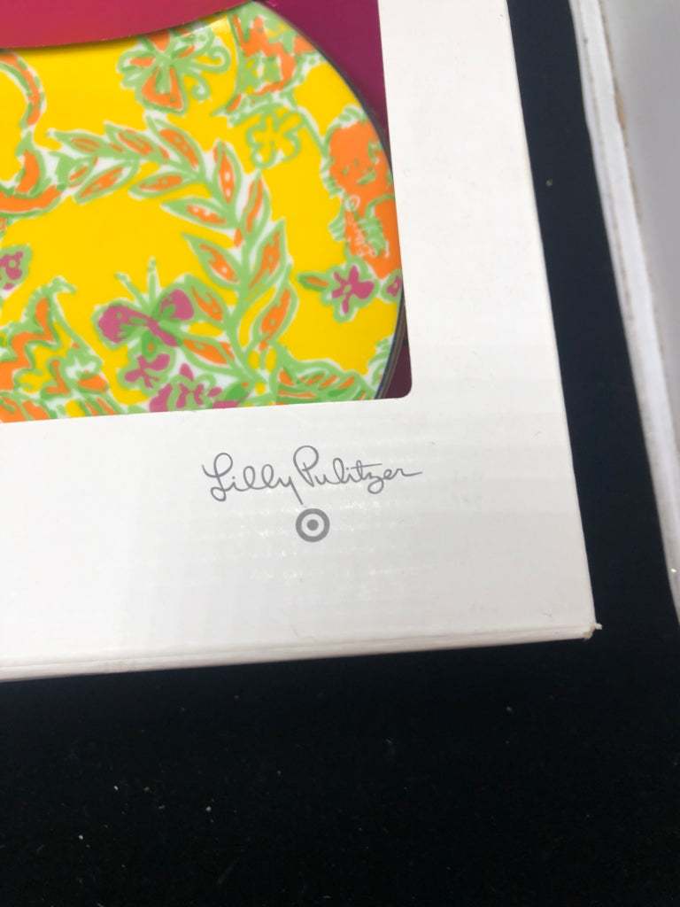NIB COLORFUL APPETIZER PLATES - LILLY PULITZER X TARGET
