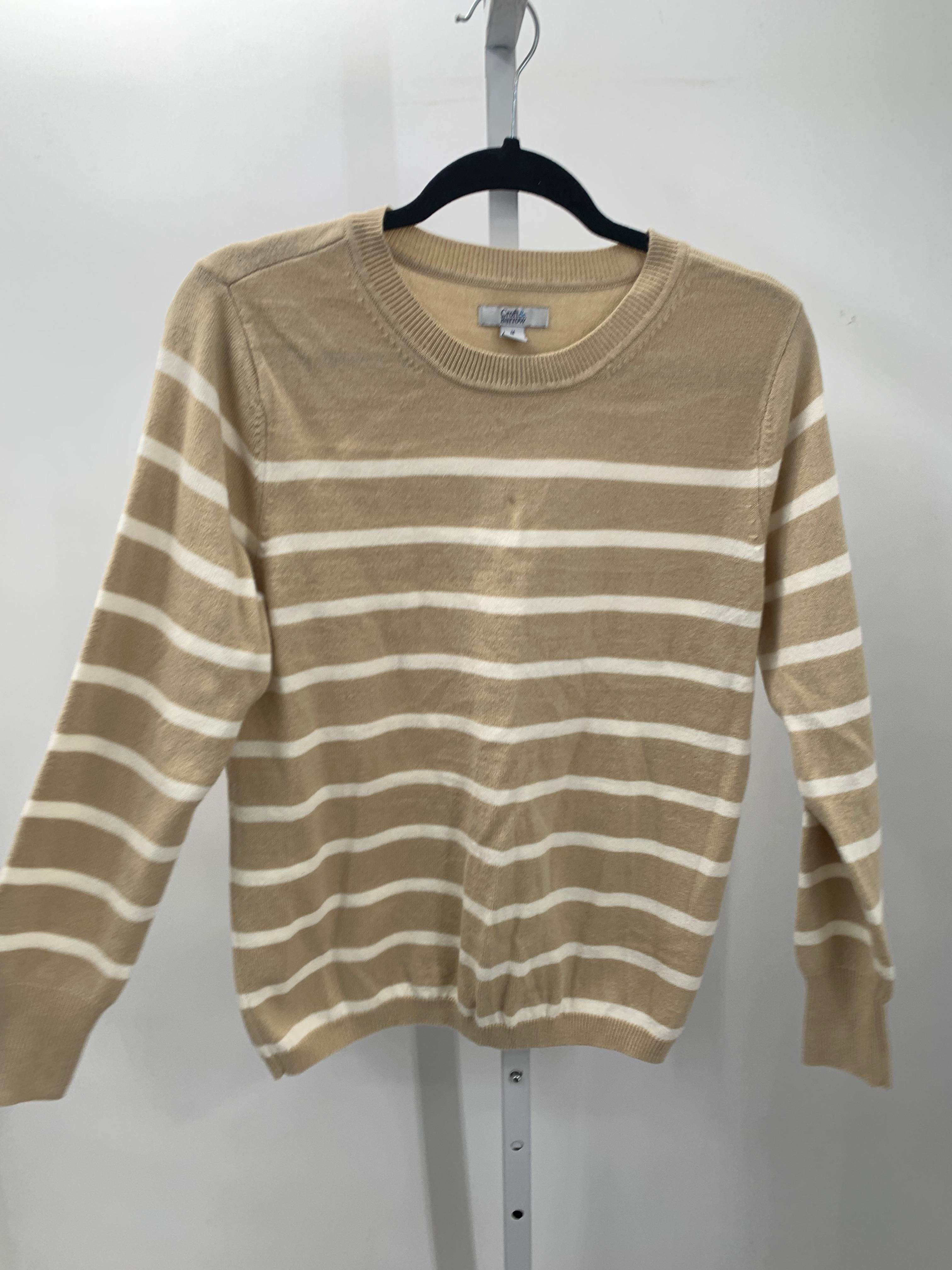 Croft & Barrow Size Medium Misses Long Slv Sweater