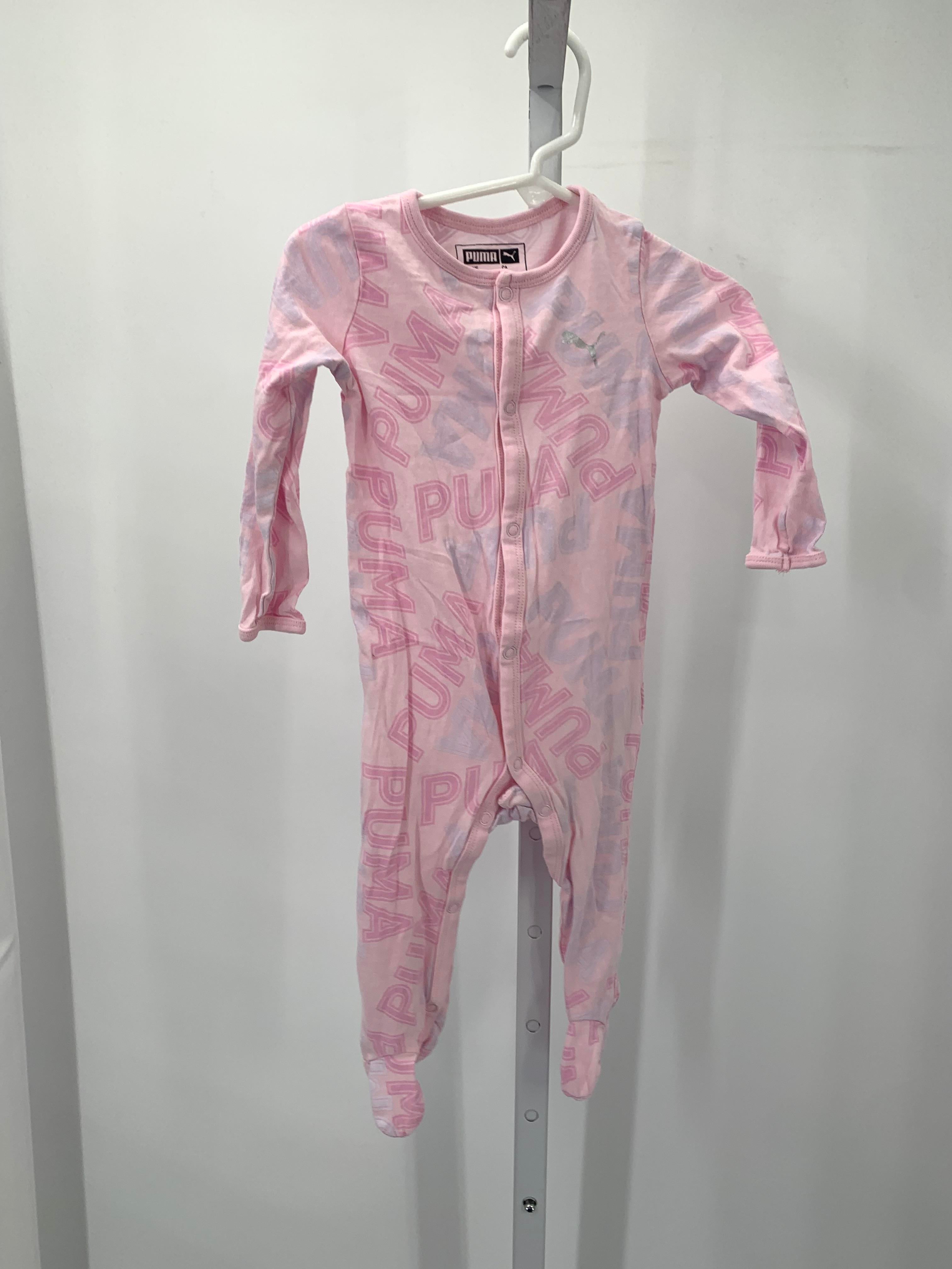 Puma Size 6-9 mon Girls Long Slv. Romper