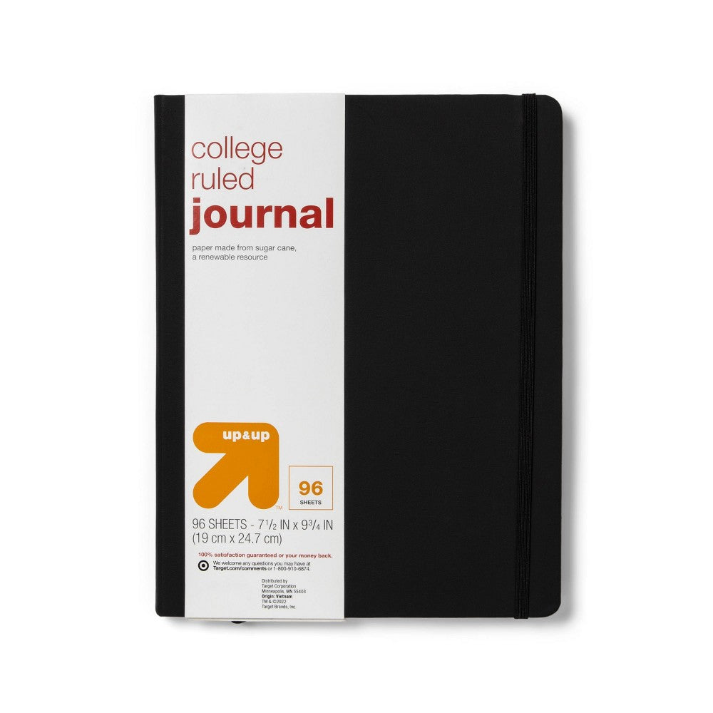 Ruled Jumbo Journal Black - up & up -