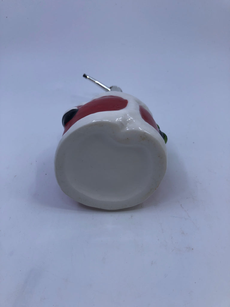 SANTA W CHRISTMAS TREE SOAP DISPENSER.