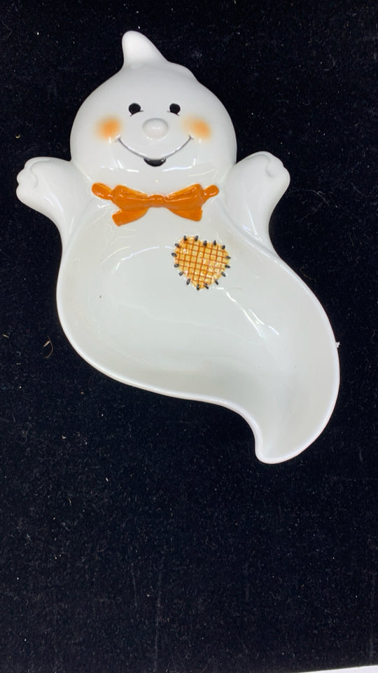 WHITE GHOST CANDY BOWL.