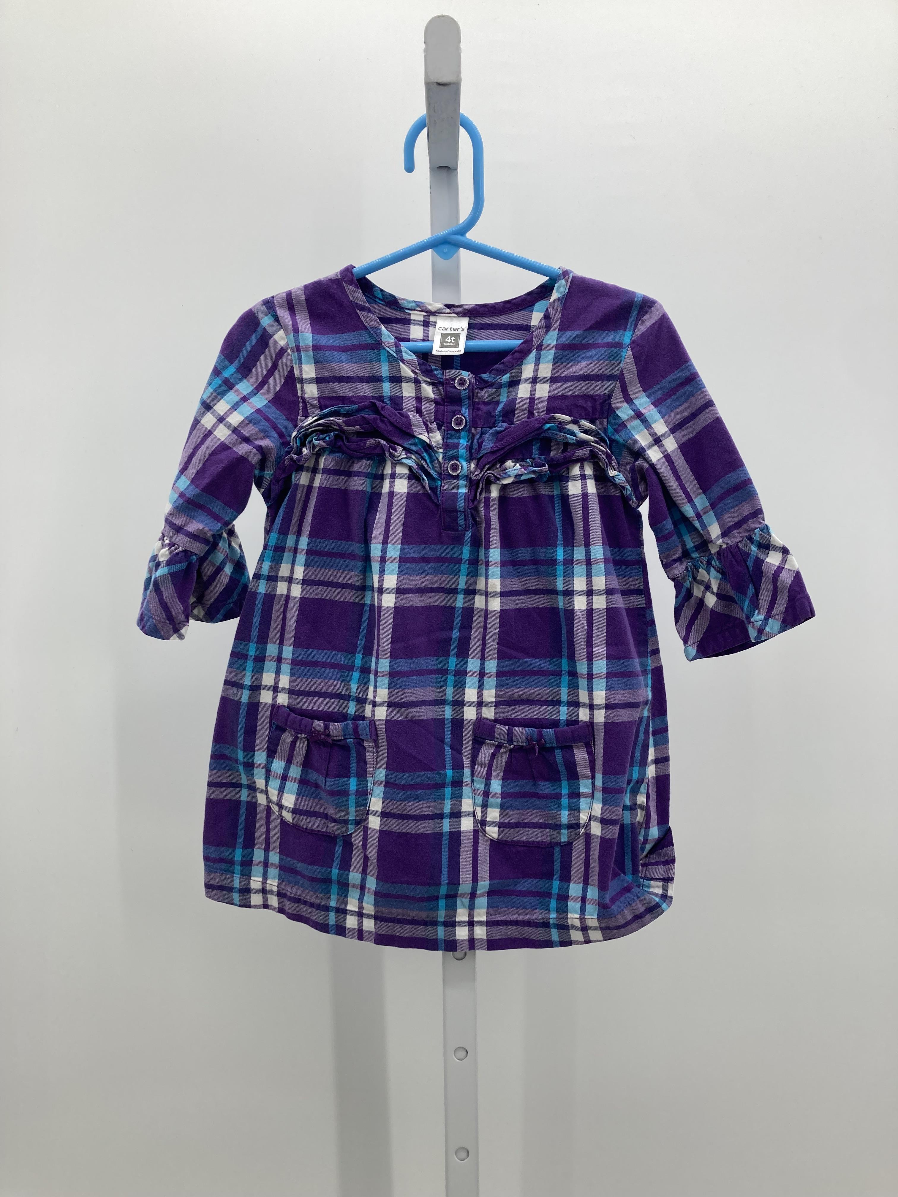 Carters Size 4T Girls Long Sleeve Dress