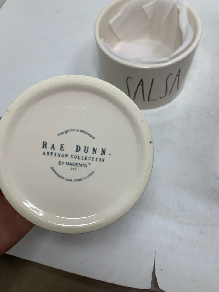 NIB GUAC & SALSA BOWL SET W/ SPOONS.