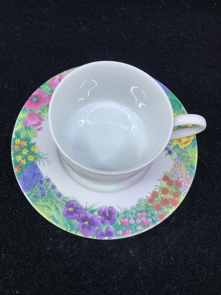 SECRET GARDEN TEACUP AND SAUCER.