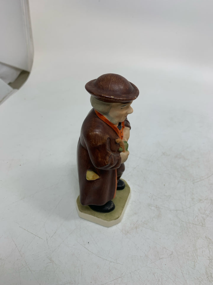 VTG FRIEDEL GERMAN MAN HOLDING UMBRELLA FIGURINE.