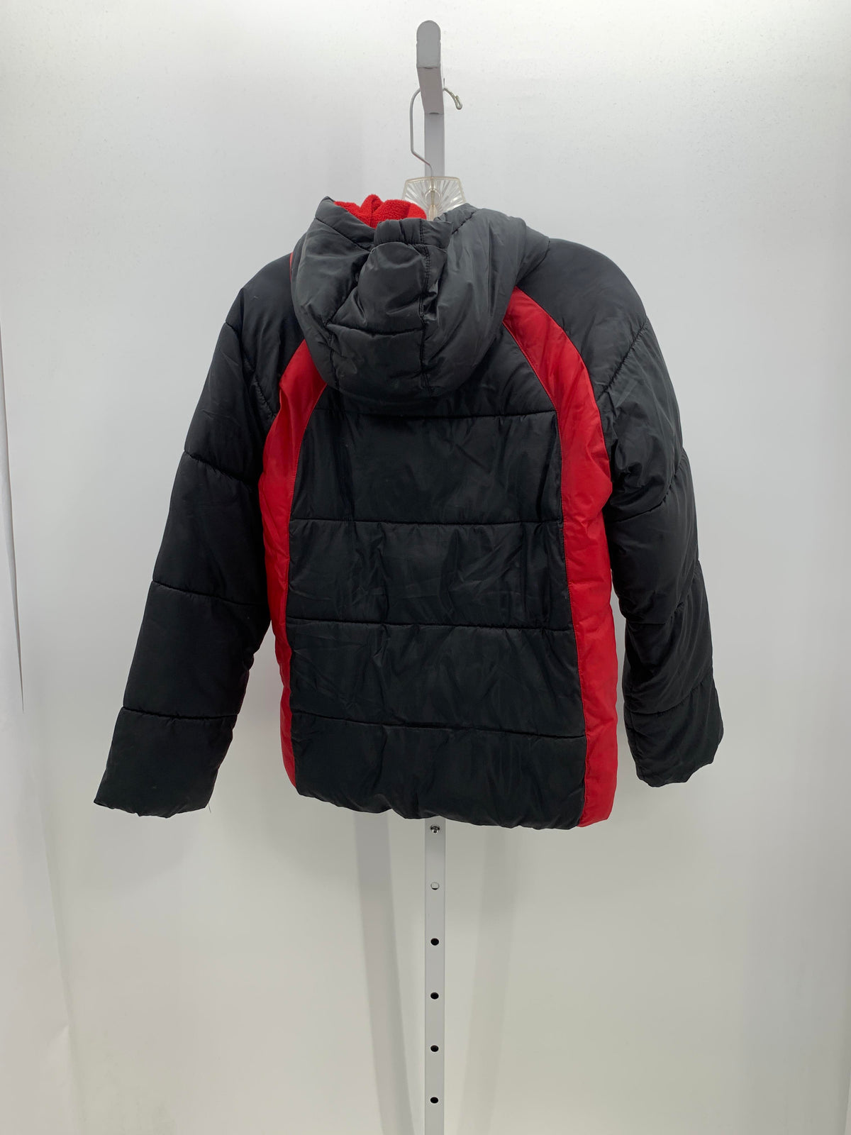 RED HOODED ZIP