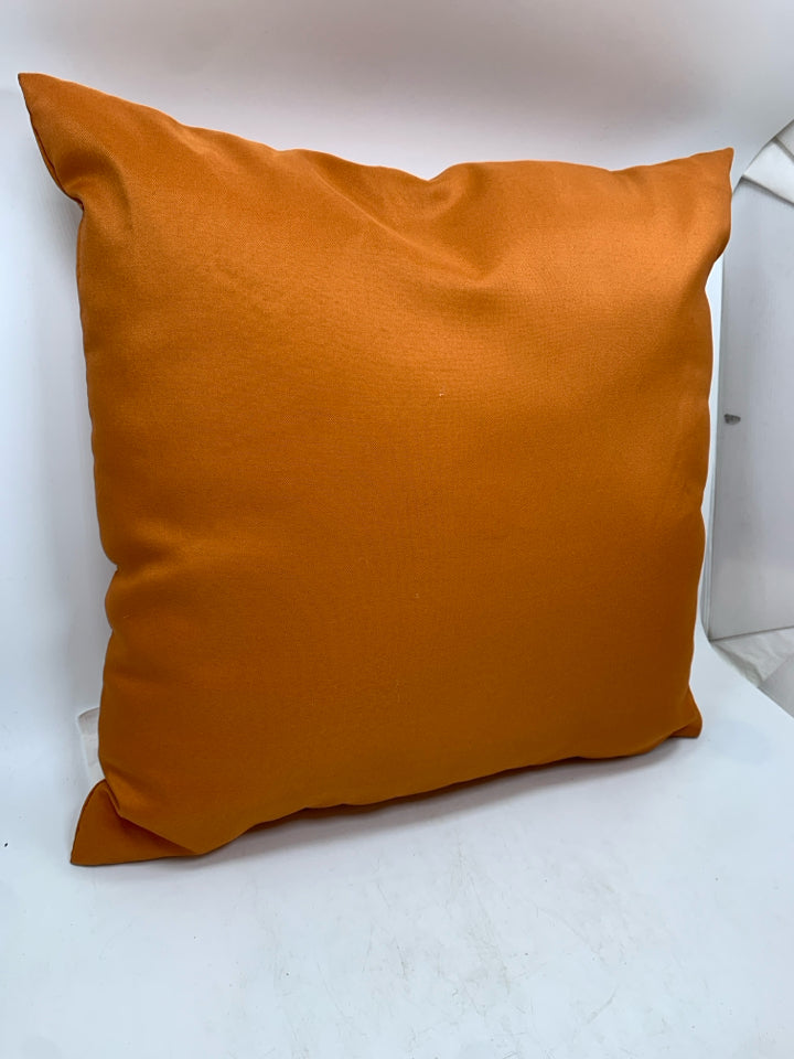 ORANGE PILLOW.