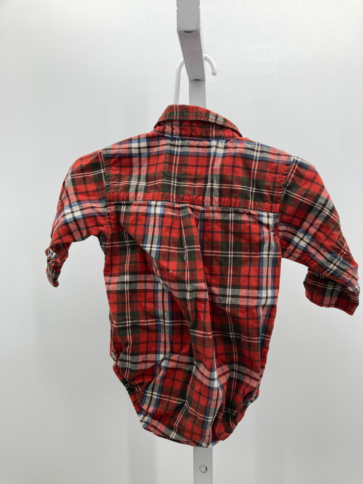 RED PLAID BUTTON DOWN
