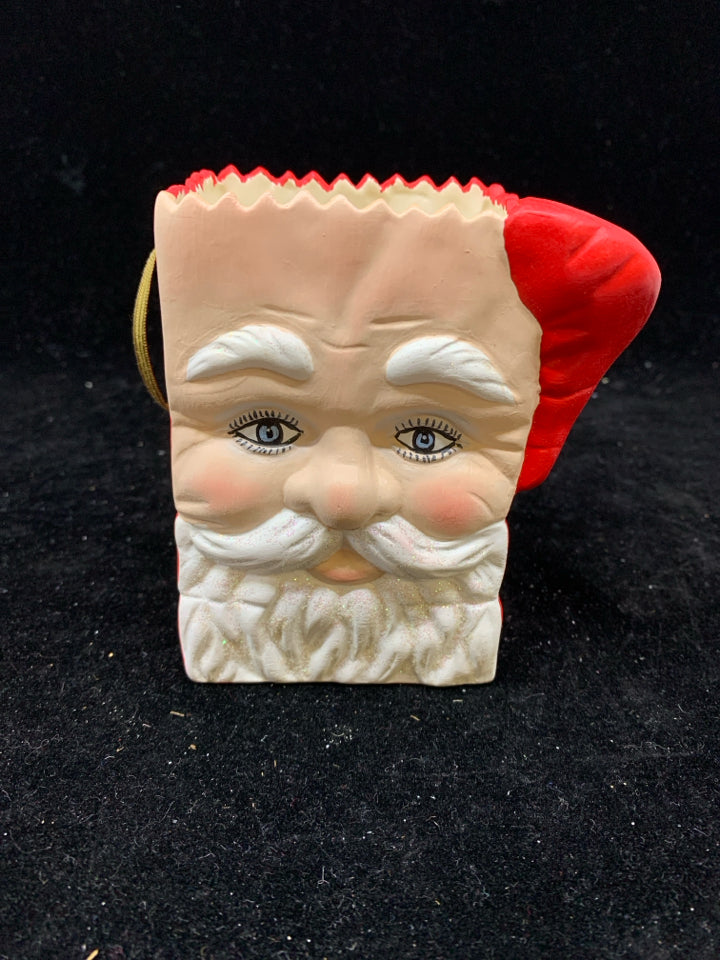 CERAMIC SANTA BAG.