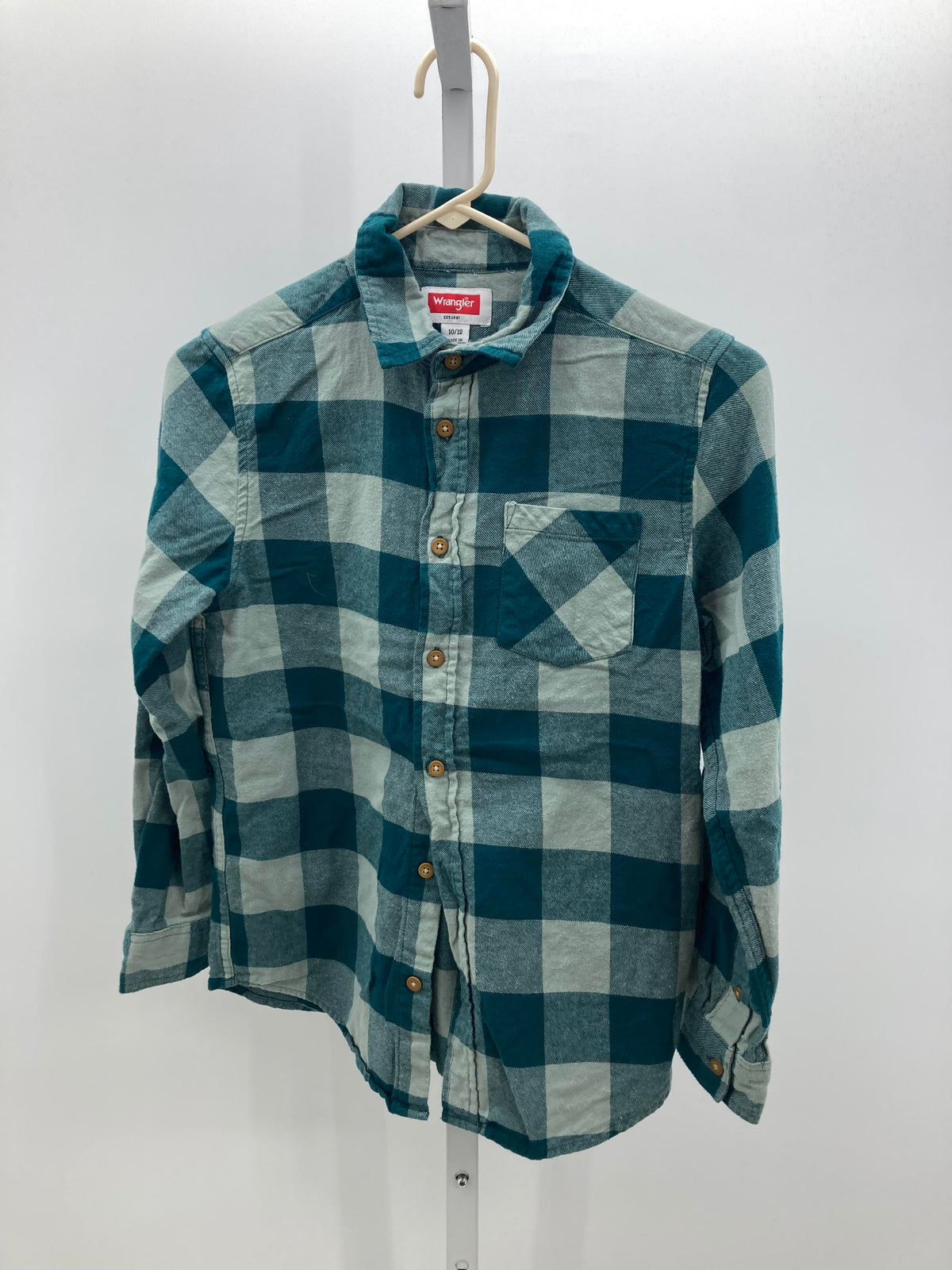 PLAID BTN DOWN