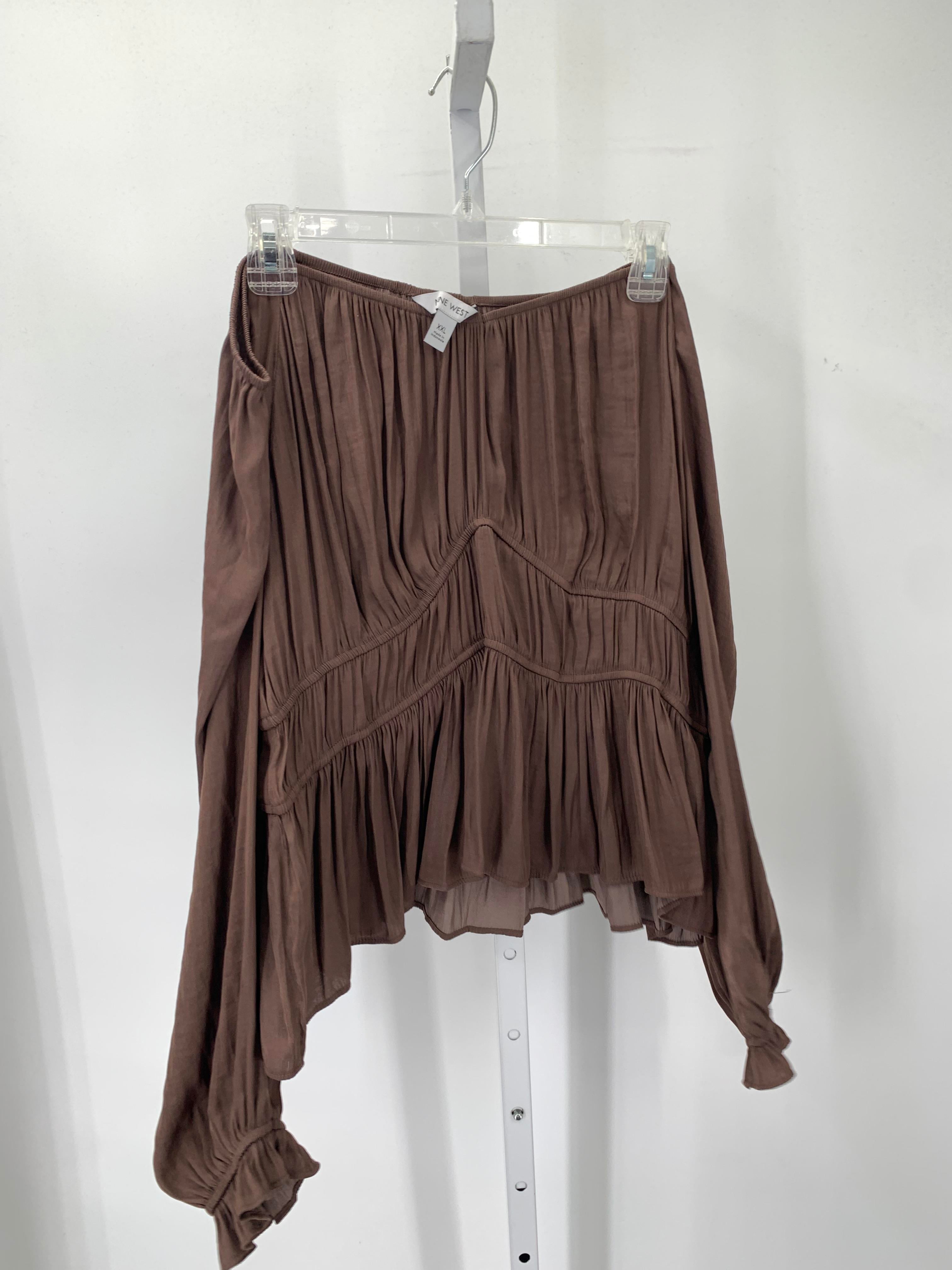 Nine West Size XXL Misses Long Sleeve Shirt