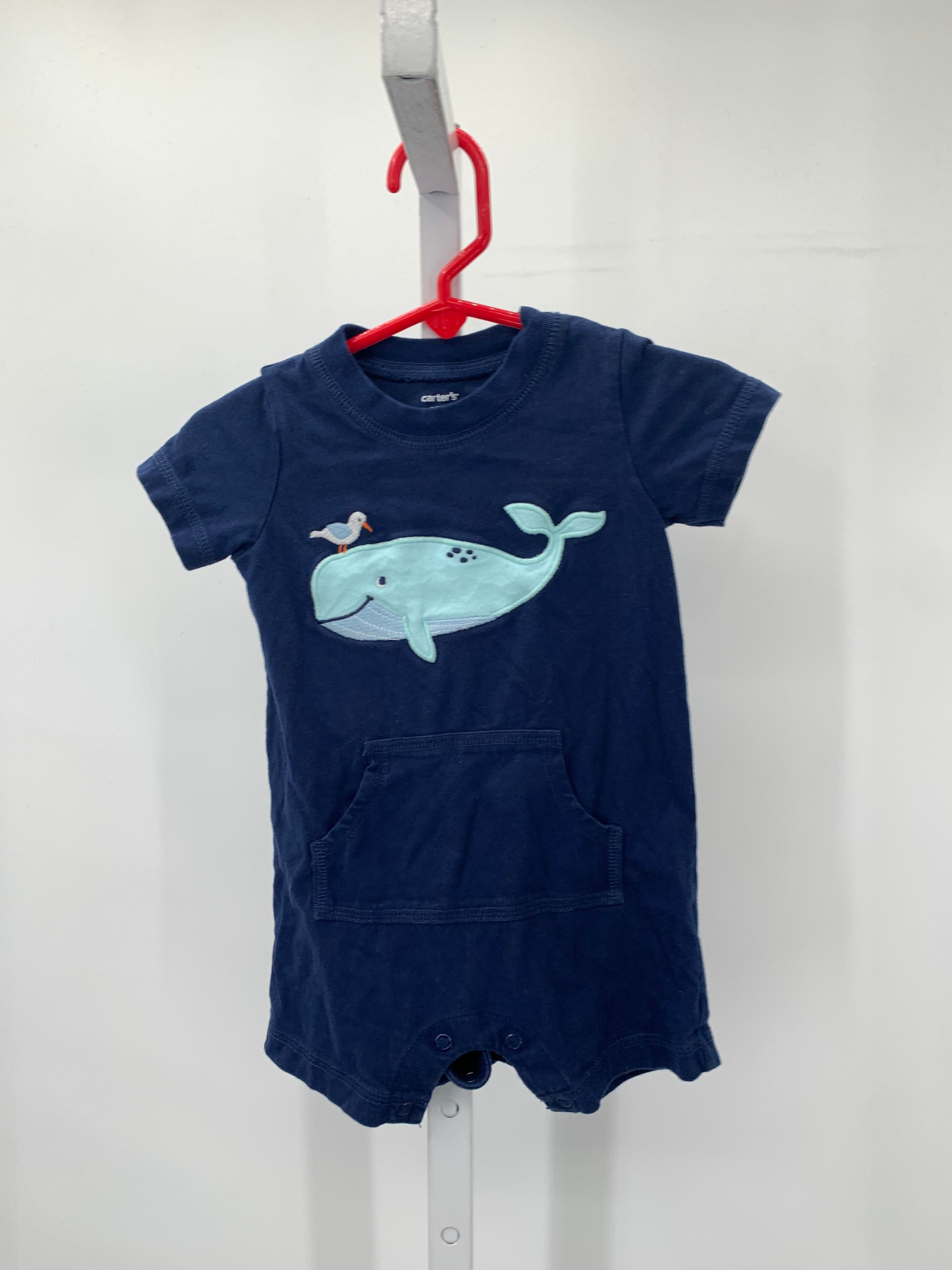 WHALE KNIT ROMPER