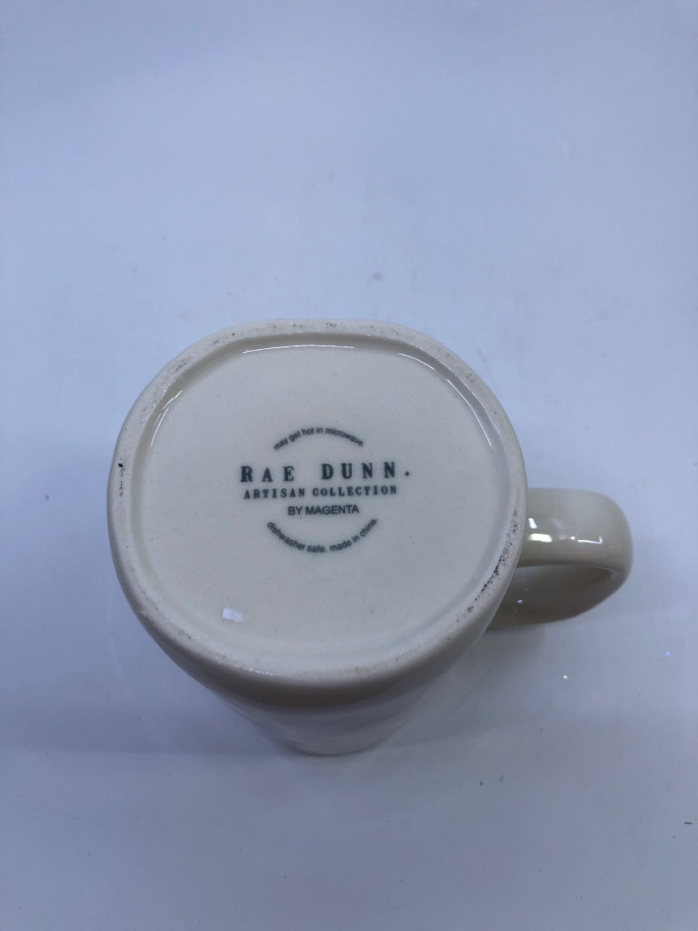 RAE DUNN FA LA LA MUG.