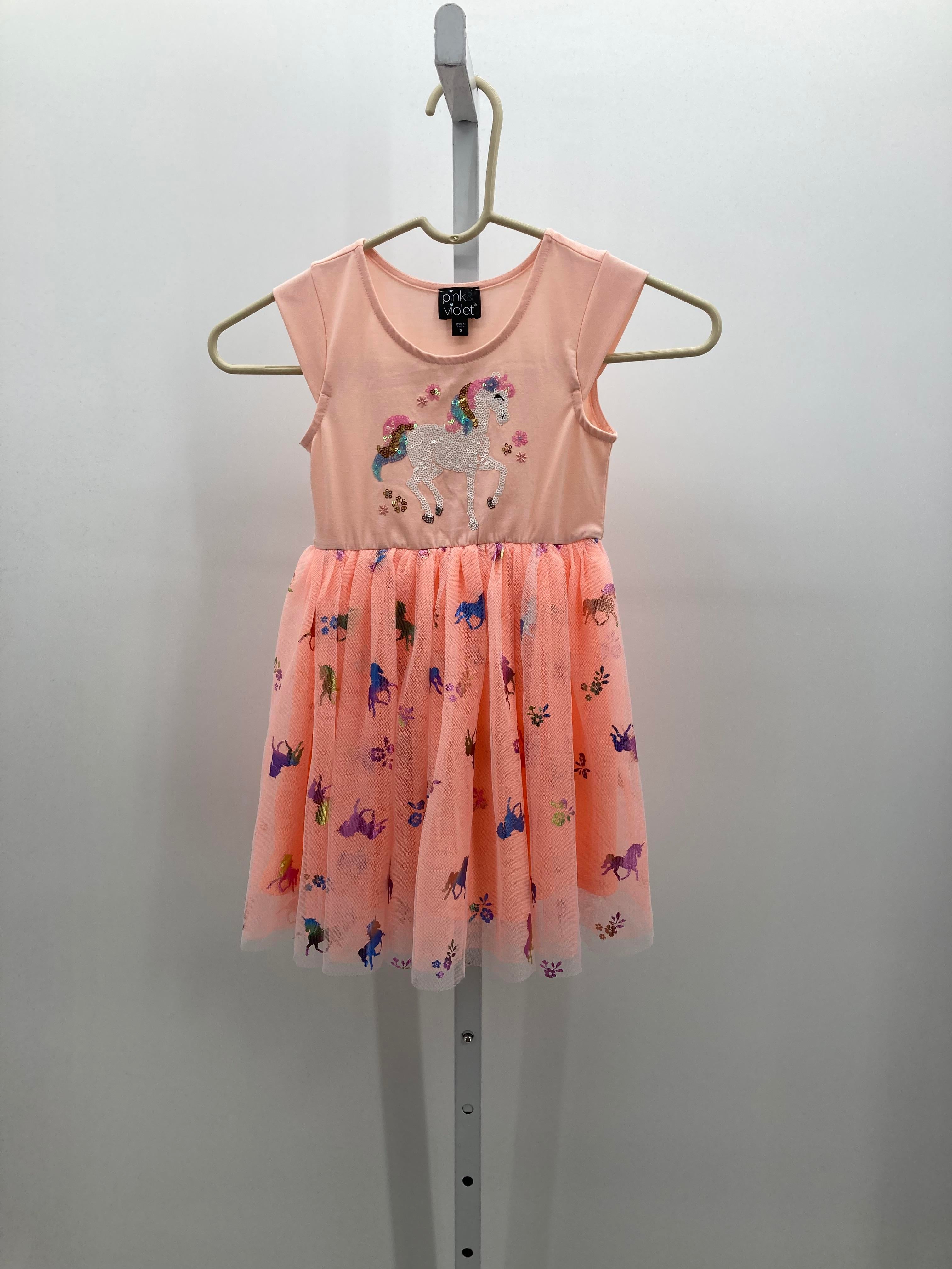 Pink & Violet Size 5 Girls Sleeveless Dress