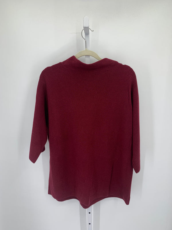 Lands End Size 1X Womens 3/4 Sleeve Sweater