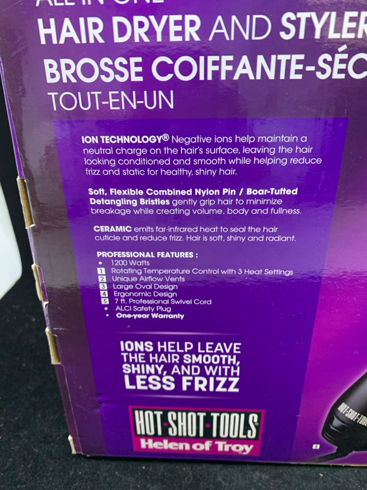 NIB ALL IN ONE HAIR DRYER & STYLER.