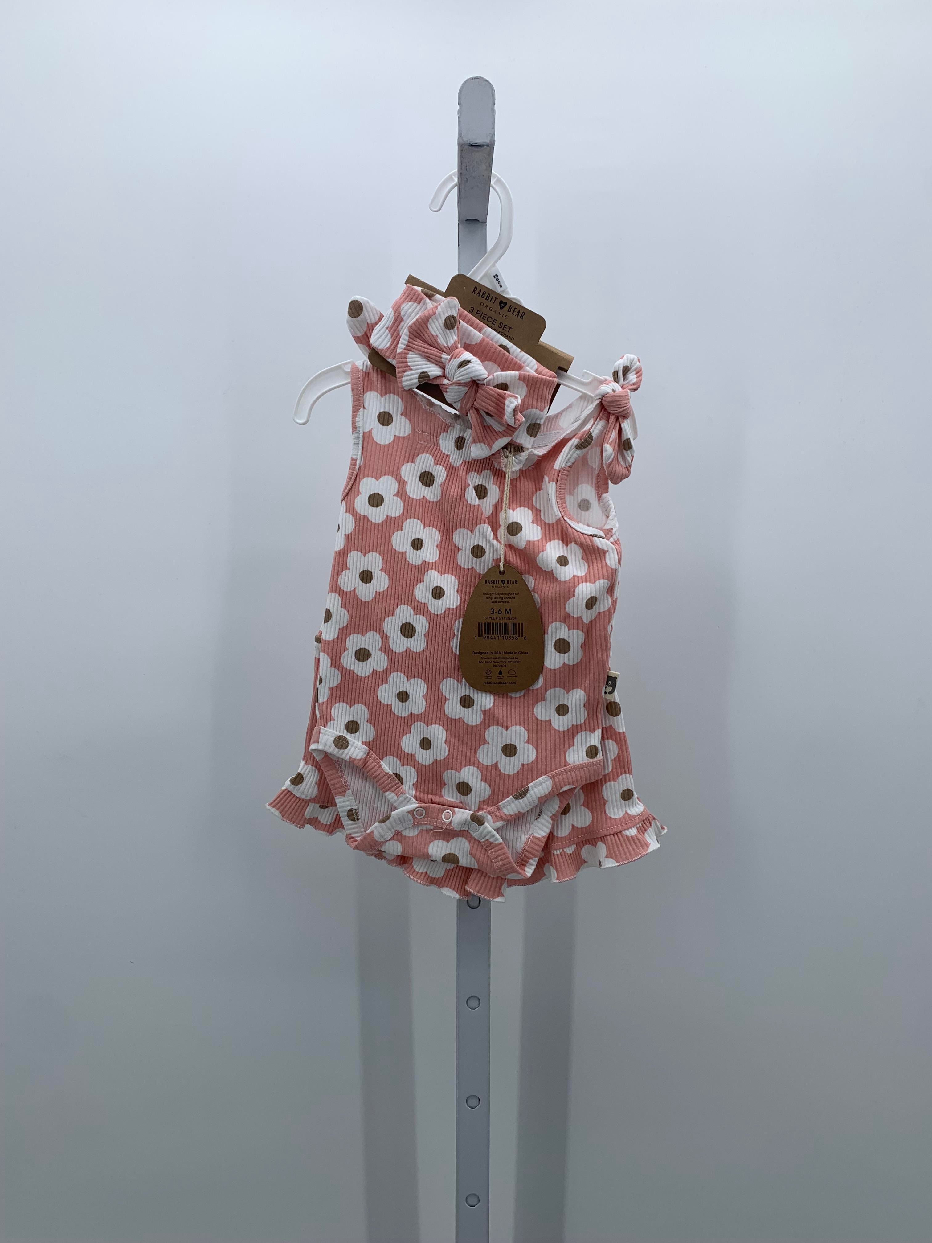 Rabbit + Bear Size 3-6 Months Girls 2 Pieces