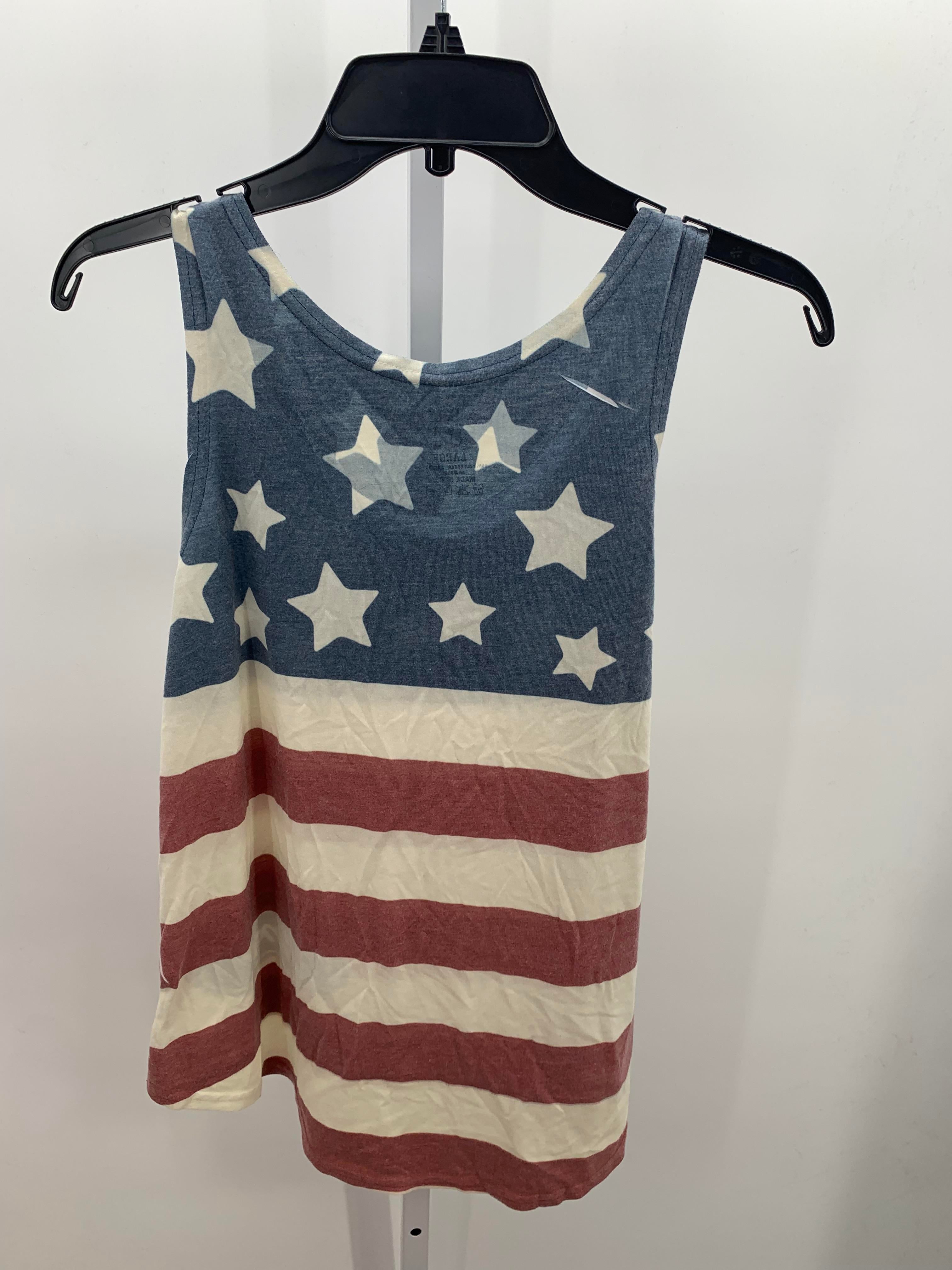 Blue 84 Size Large Juniors Tank