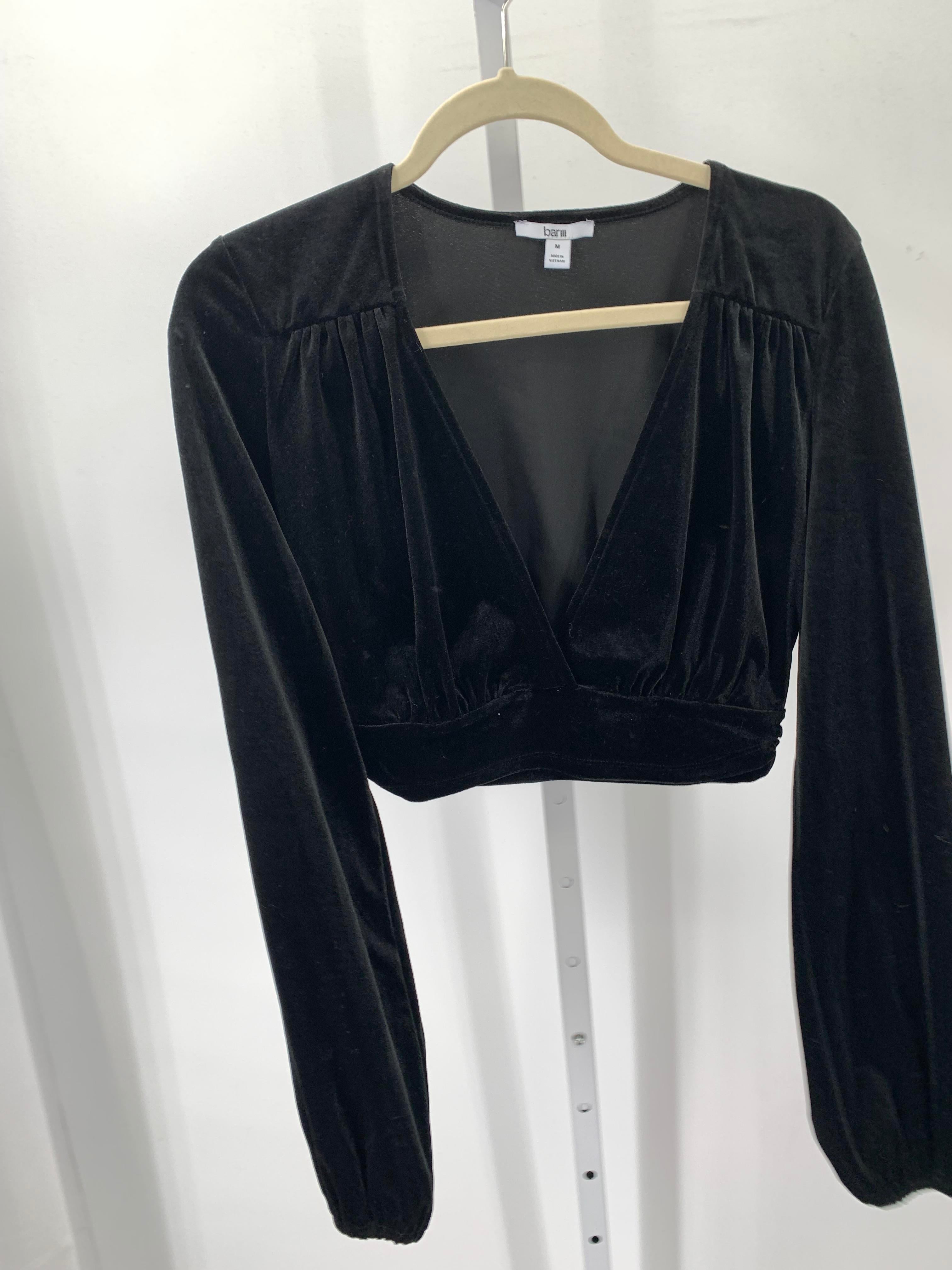 Bar III Size Medium Juniors Long Sleeve Shirt