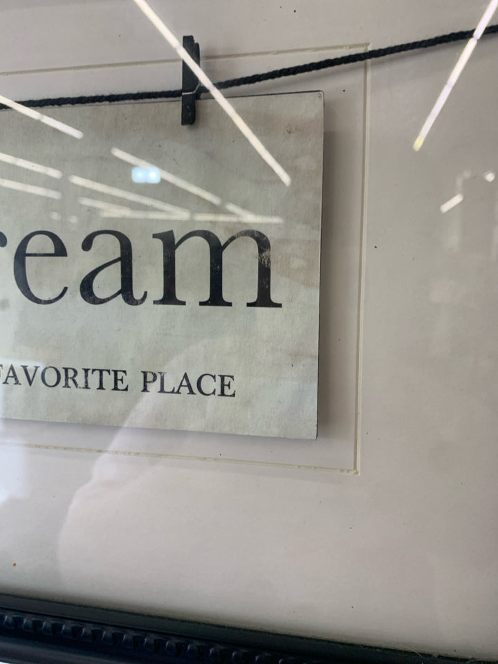 DAY DREAM IN BLACK FRAME WALL HANGING.