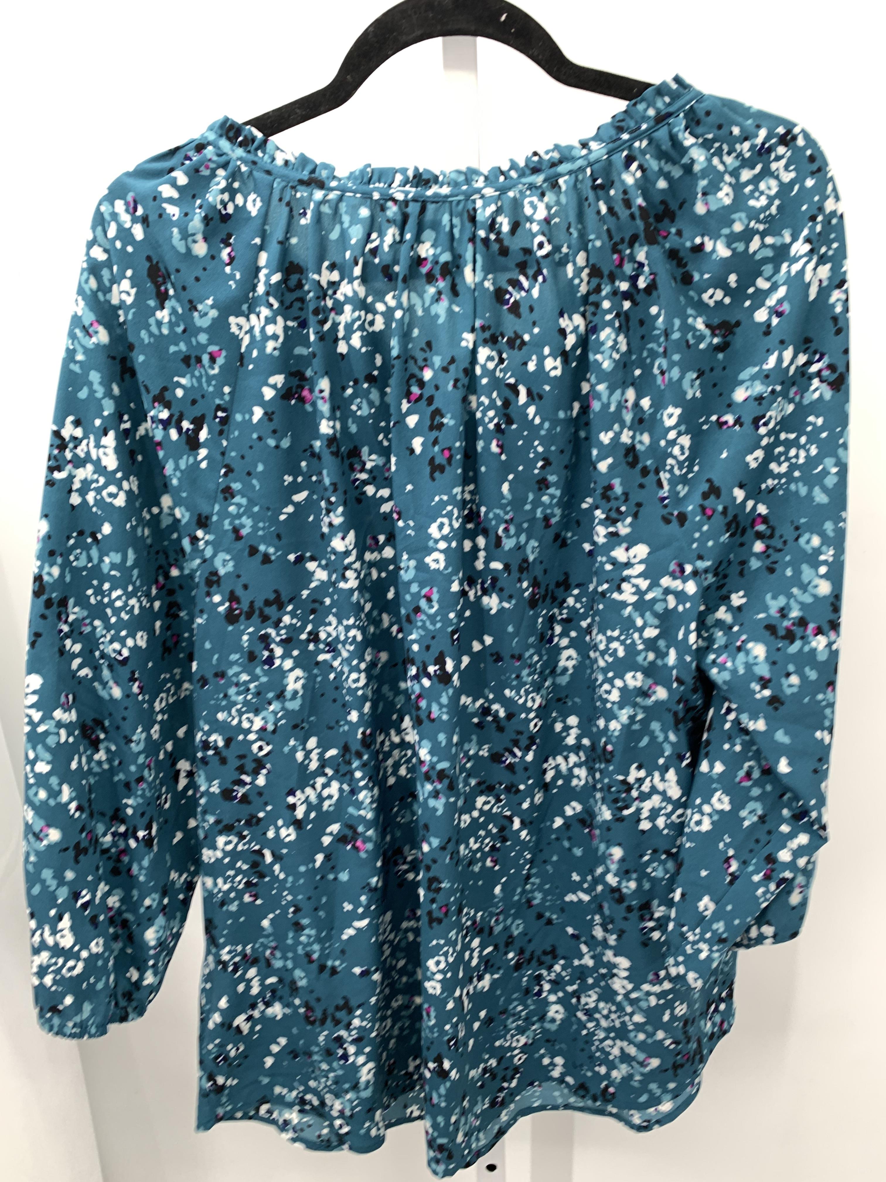 Croft & Barrow Size 1X Womens 3/4 Sleeve Shirt